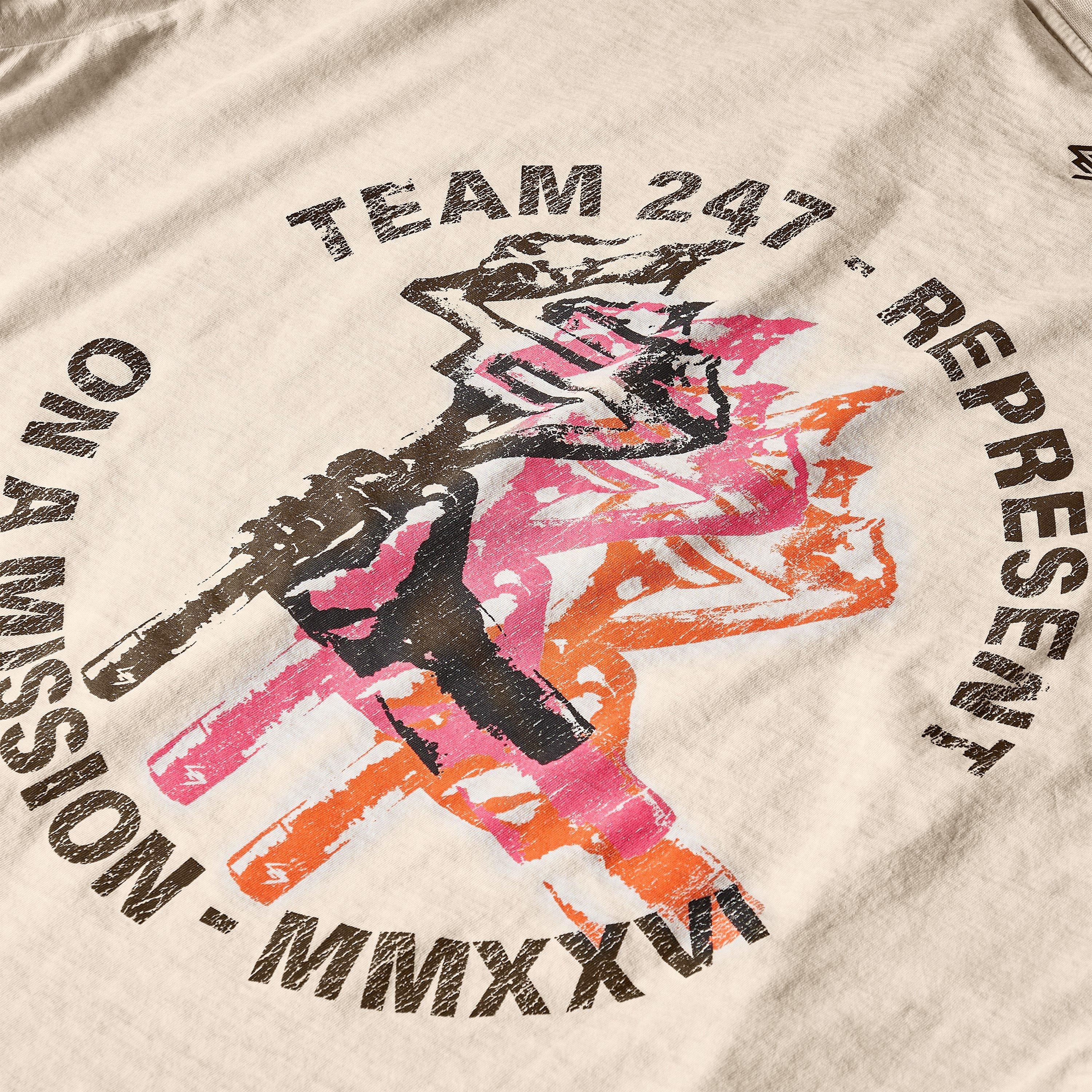 Bleach Wash - Represent 247 - Men's Short Sleeve Performance Gym Top - 5