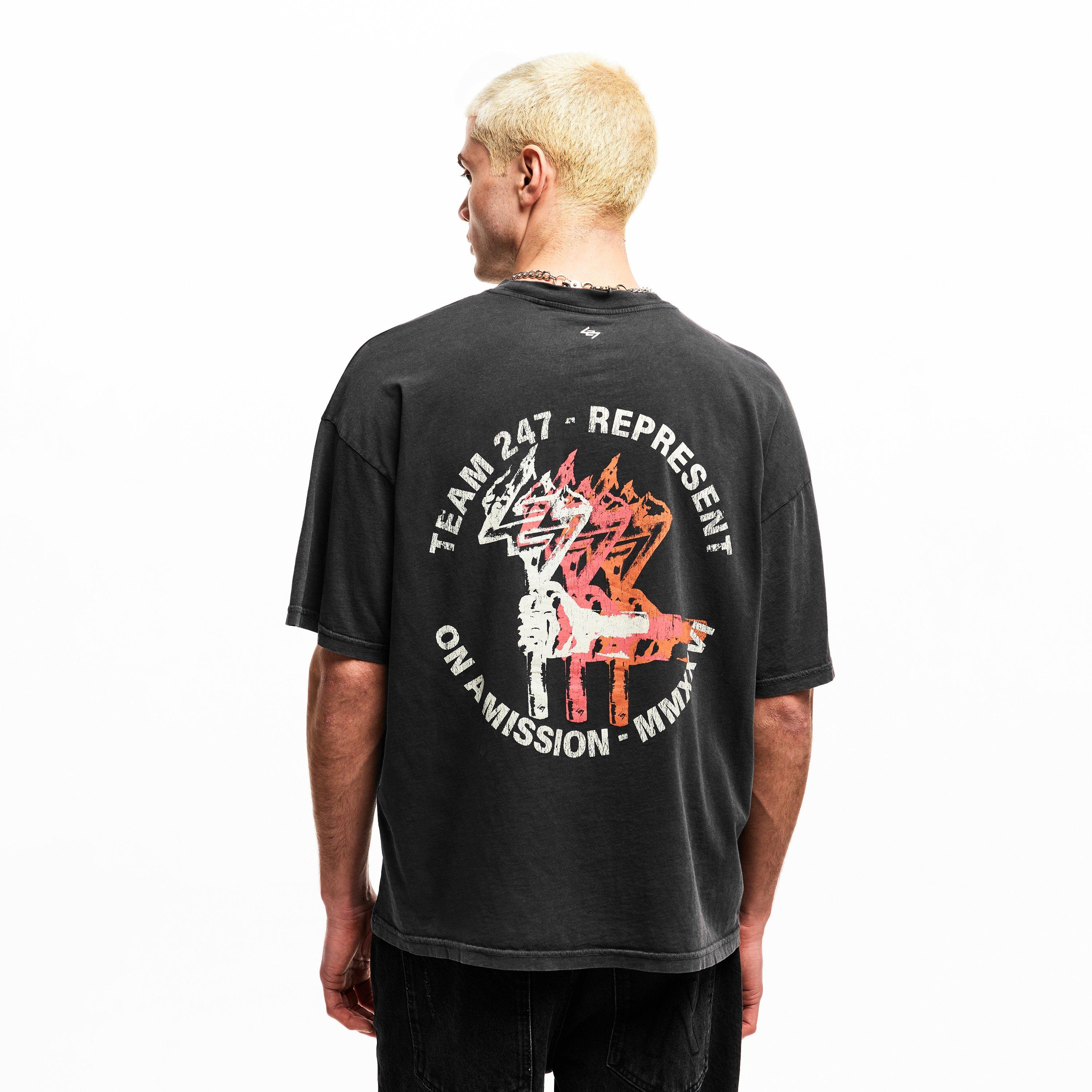 Represent 247 Men's Short Sleeve Performance Gym Top | Cruise Fashion