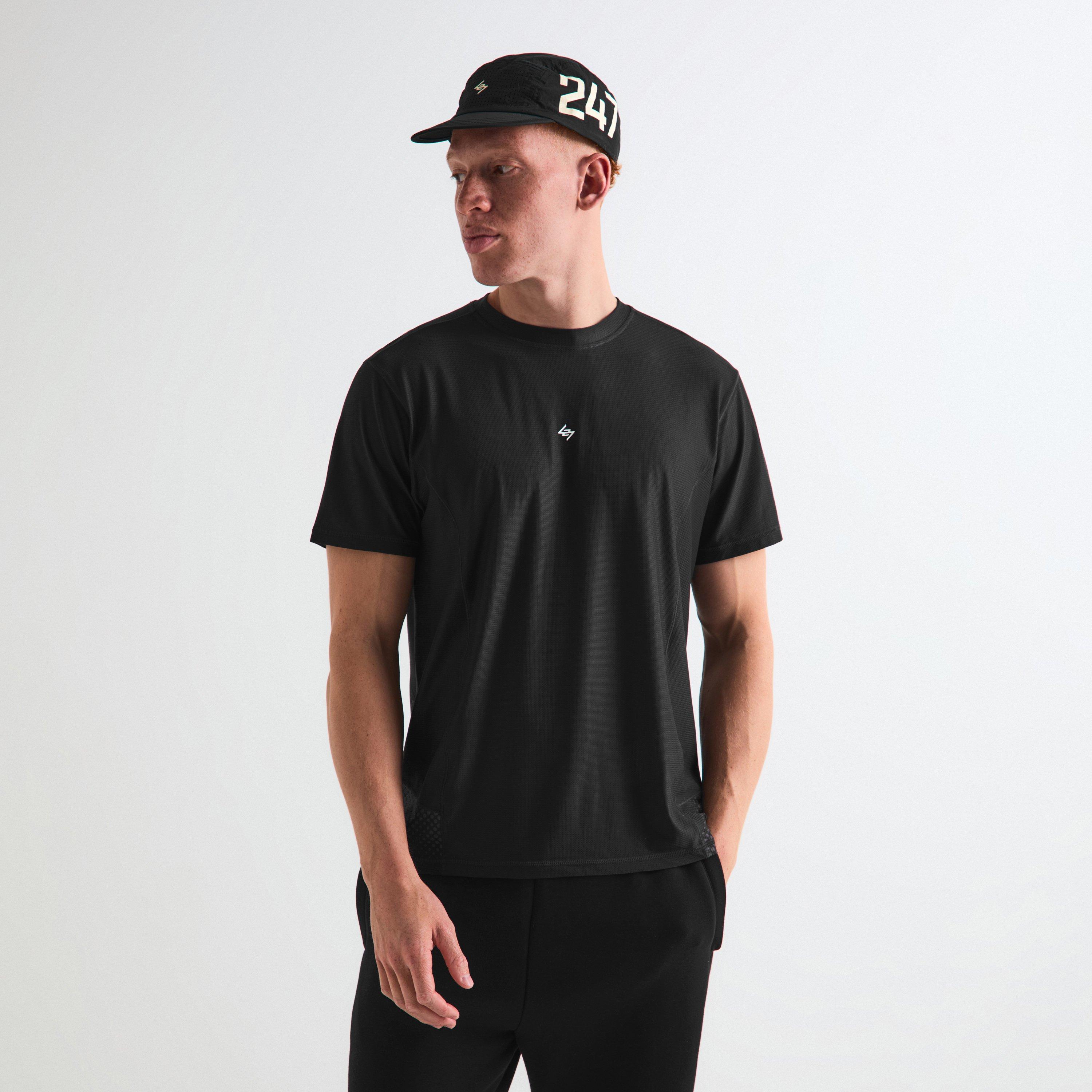 Black Fade - Represent 247 - Men's Short Sleeve Performance Gym Top - 3