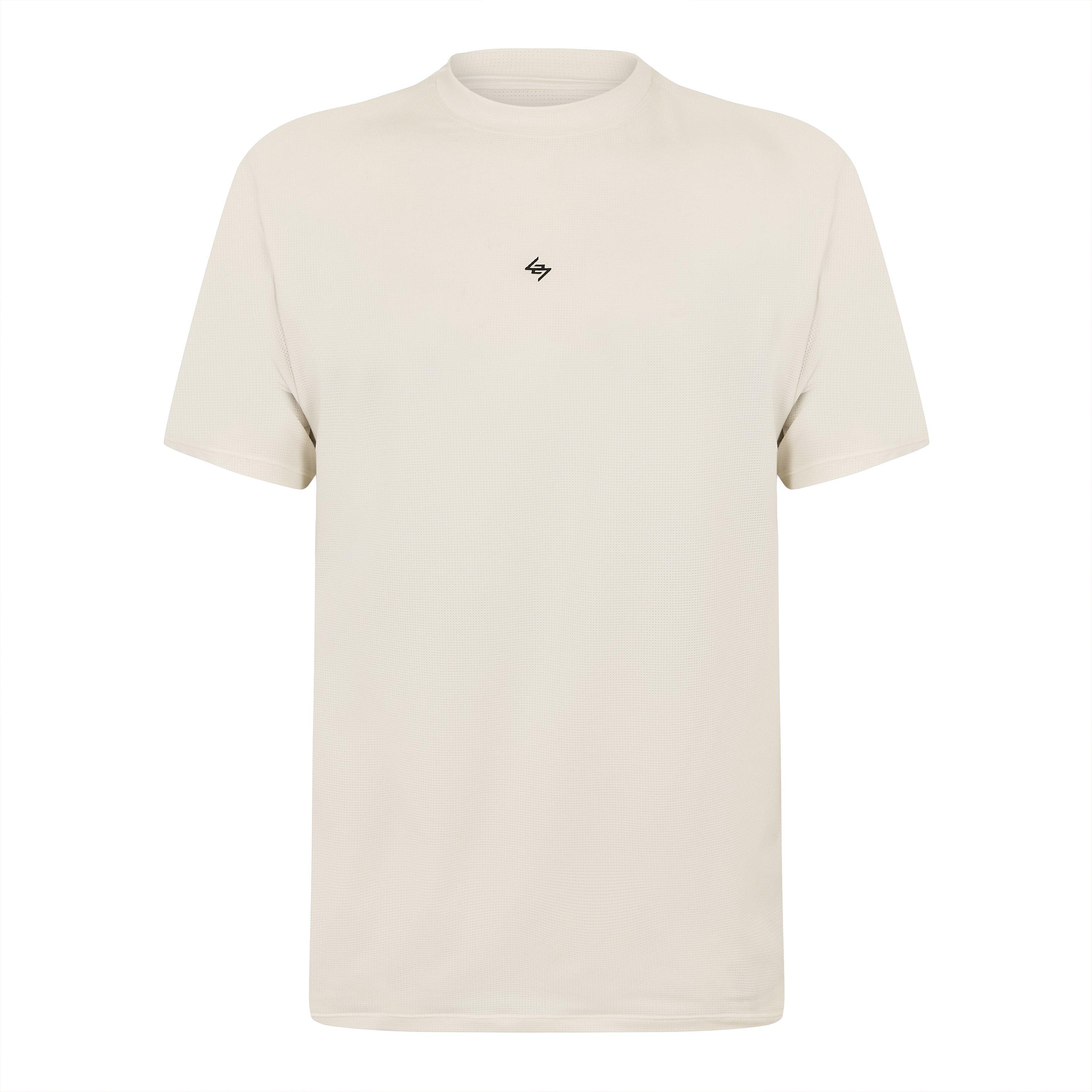 Flat White - Represent 247 - R247 Dna Mesh Tee Sn61 - 1