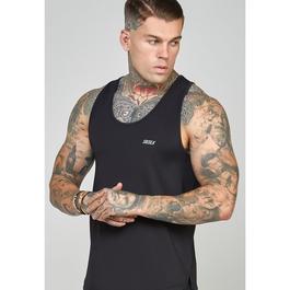 SikSilk Muscle Fit Sleeveless Vest Mens