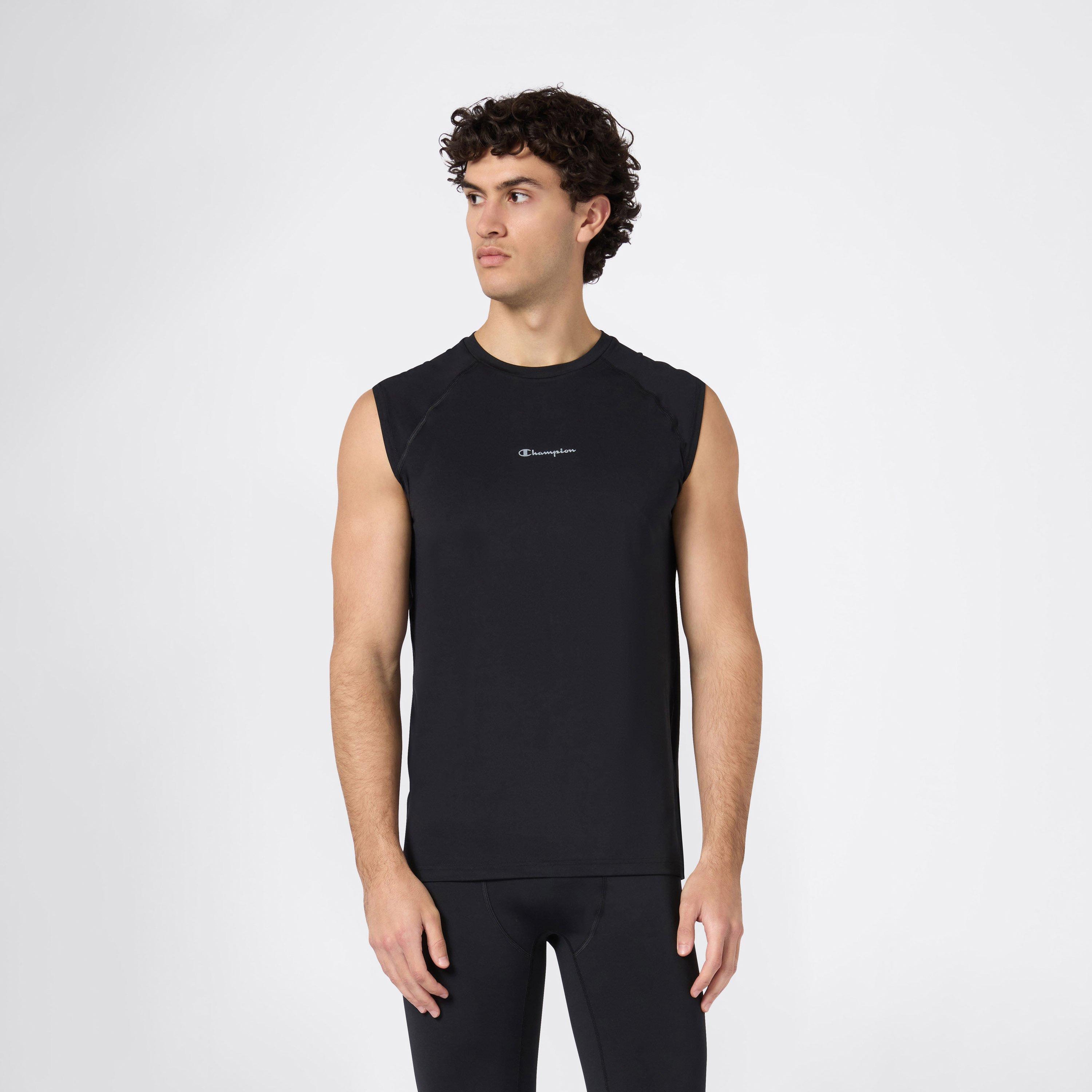Noir - Champion - Men's Short Sleeve Performance Gym Top - 2