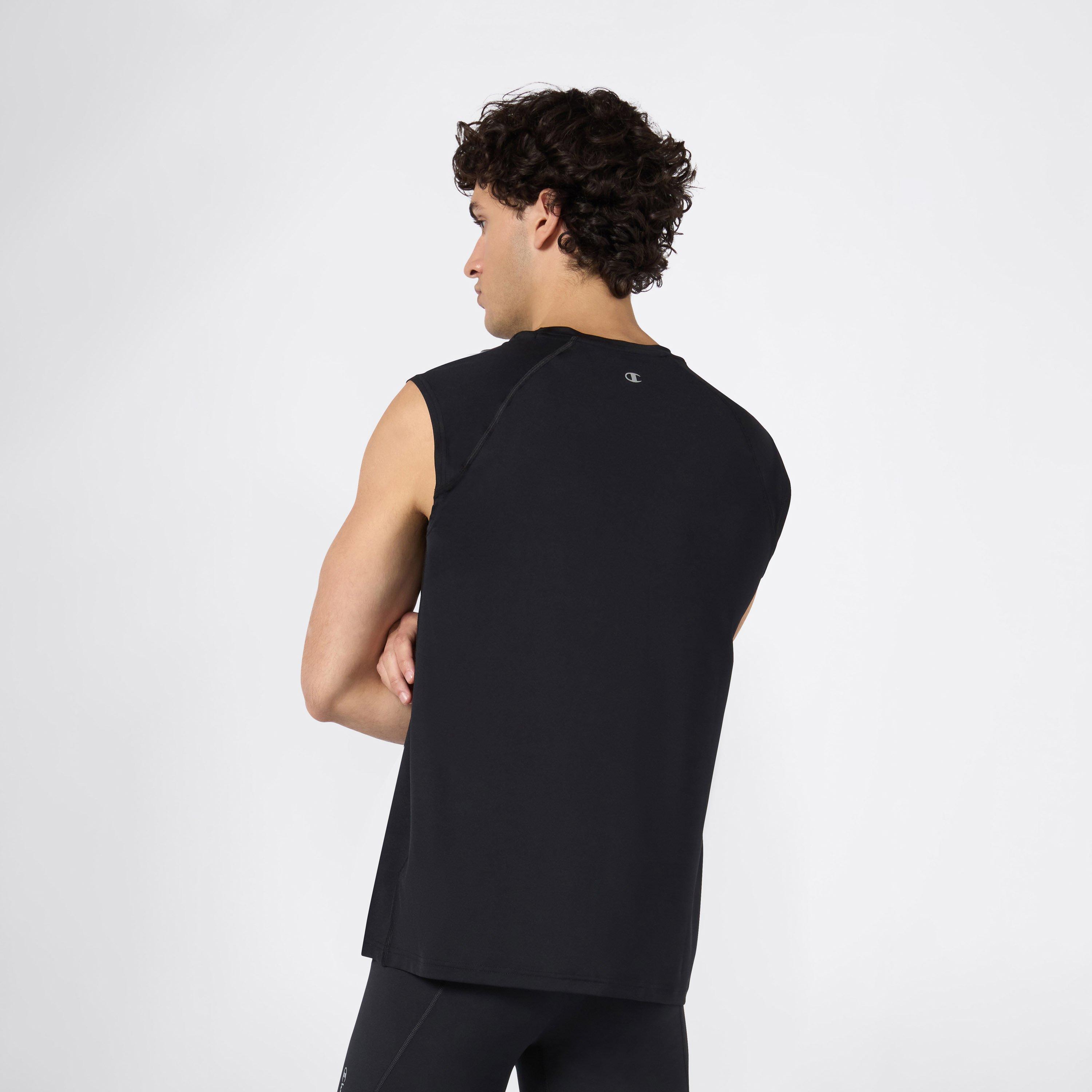 Noir - Champion - Men's Short Sleeve Performance Gym Top - 3