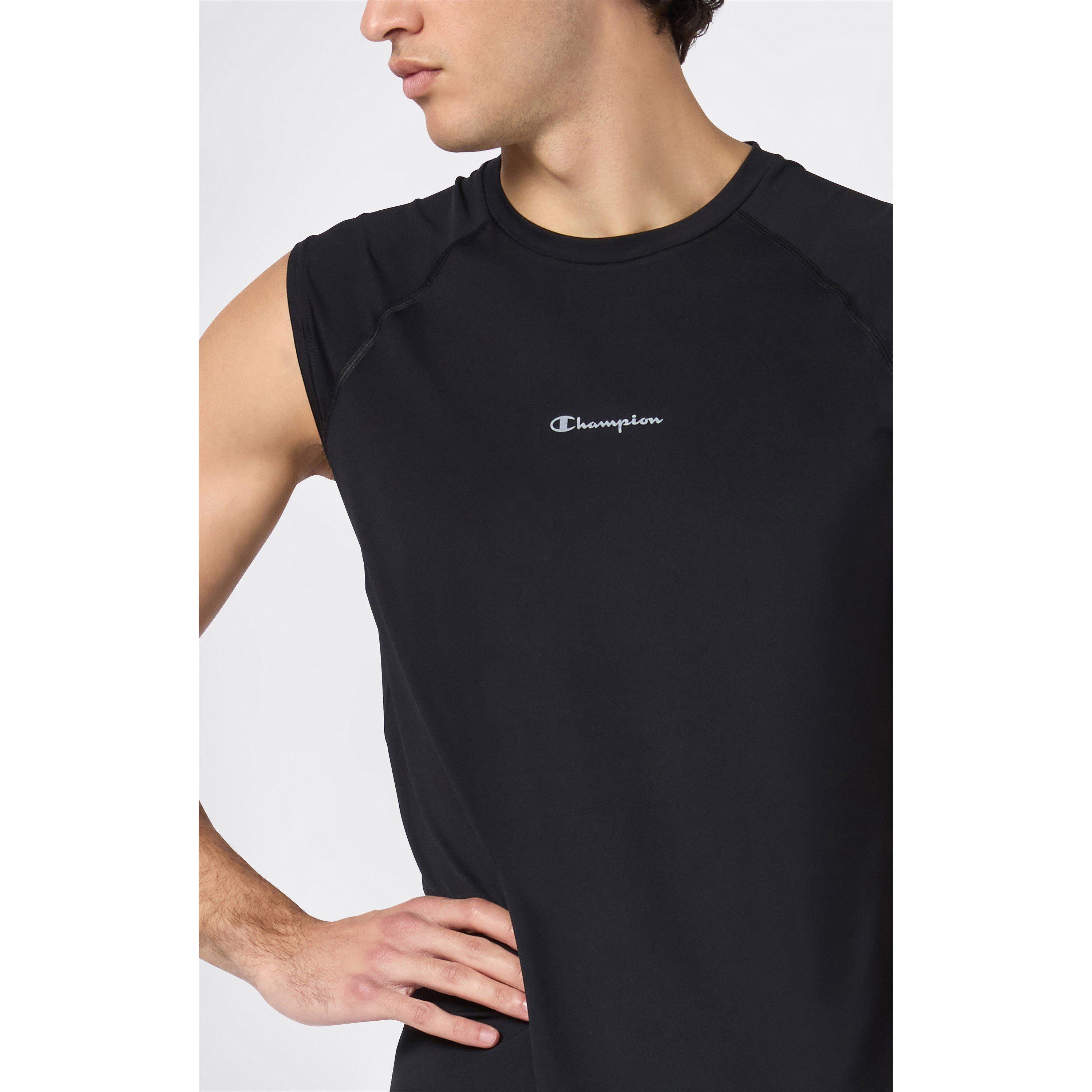 Noir - Champion - Men's Short Sleeve Performance Gym Top - 4