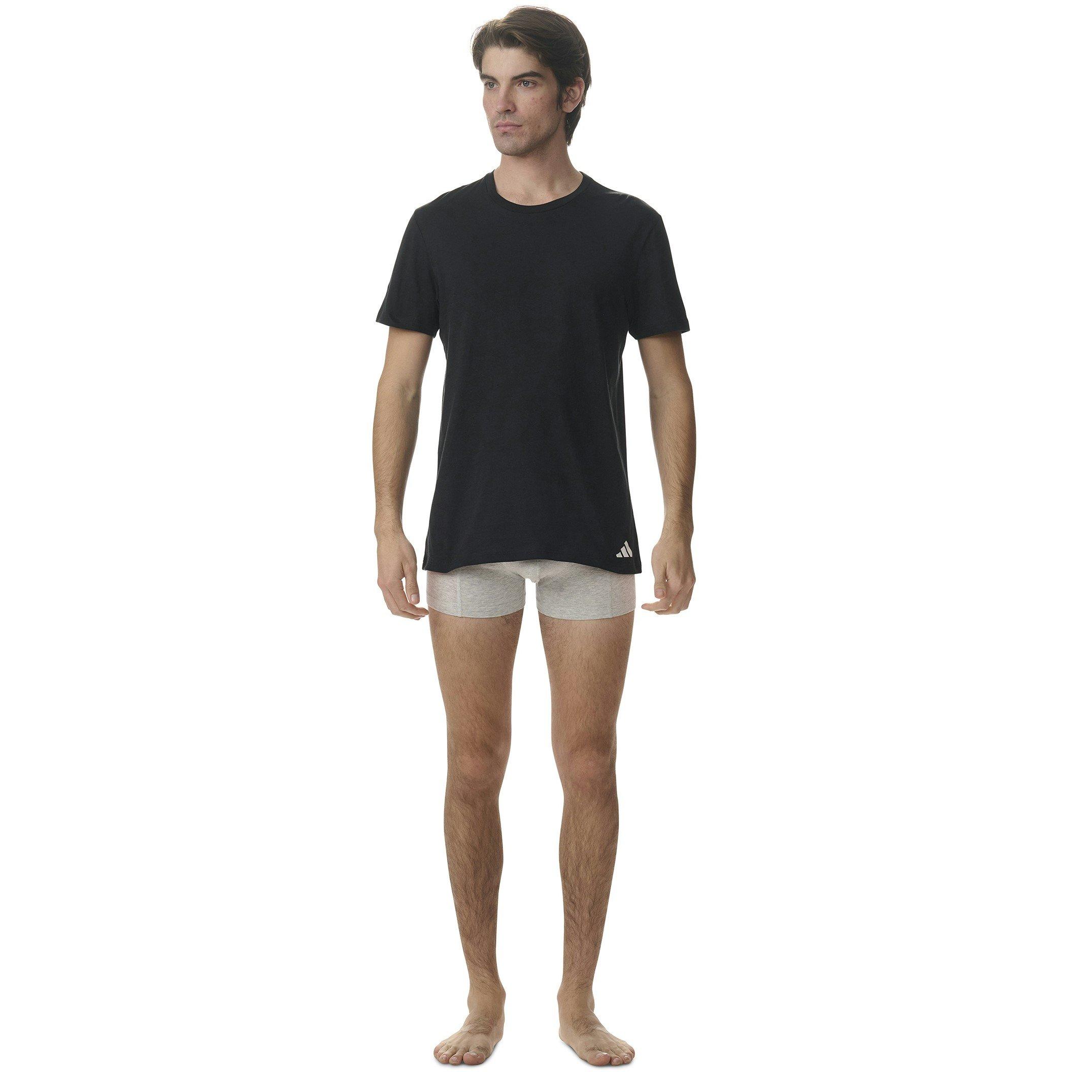 Black - adidas - Mens Short Sleeve Performance 3 Pack Gym Top - 6