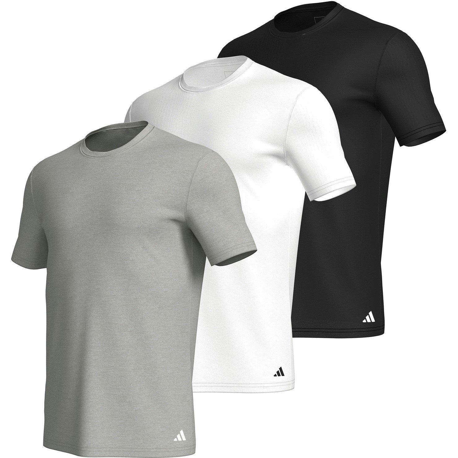 Adidas Men's Short Sleeve Performance 3 Pack Gym Top - Assorted - 2XL