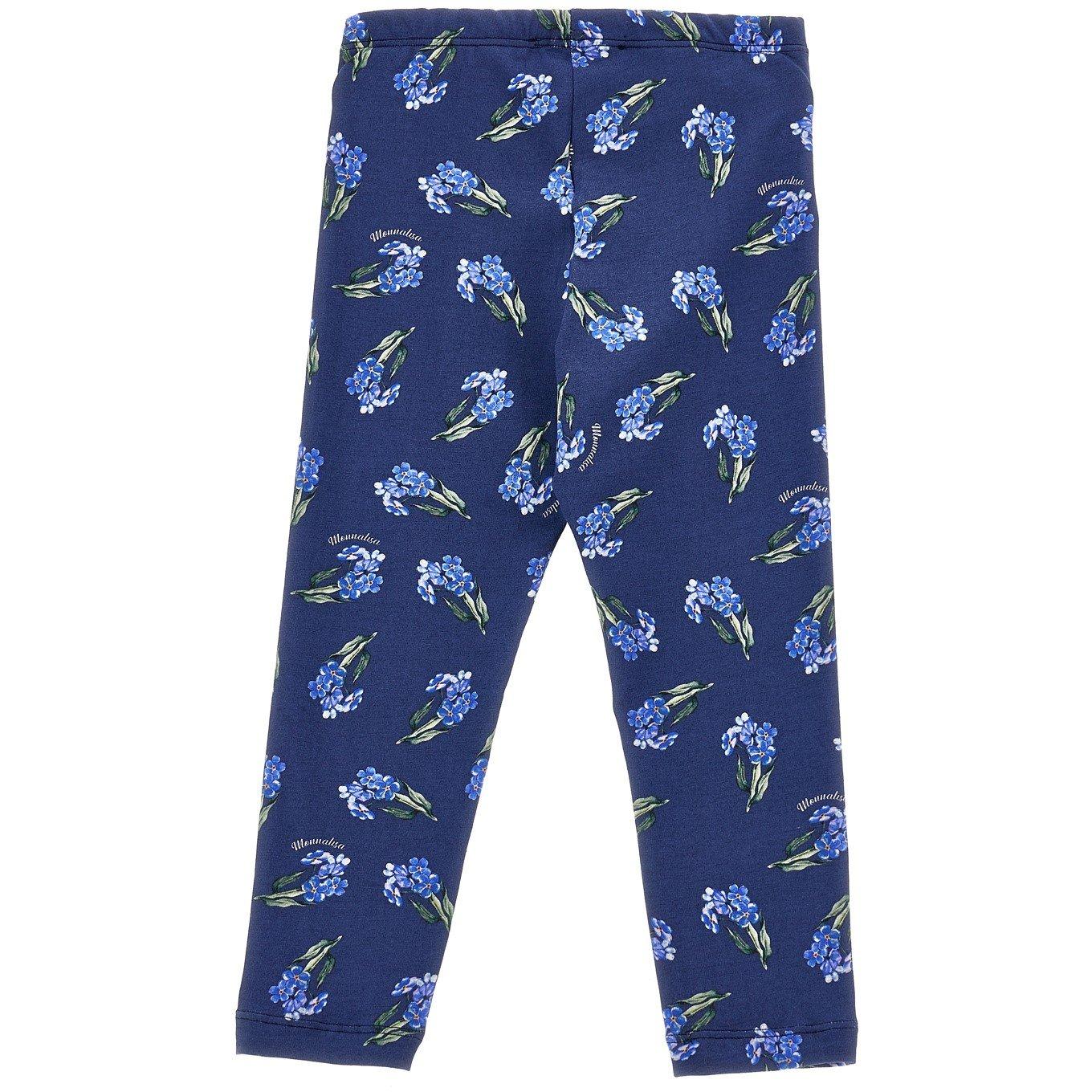 Blue 0056 - Monnalisa - Kids' MonLisa All Over Print Leggings - 2