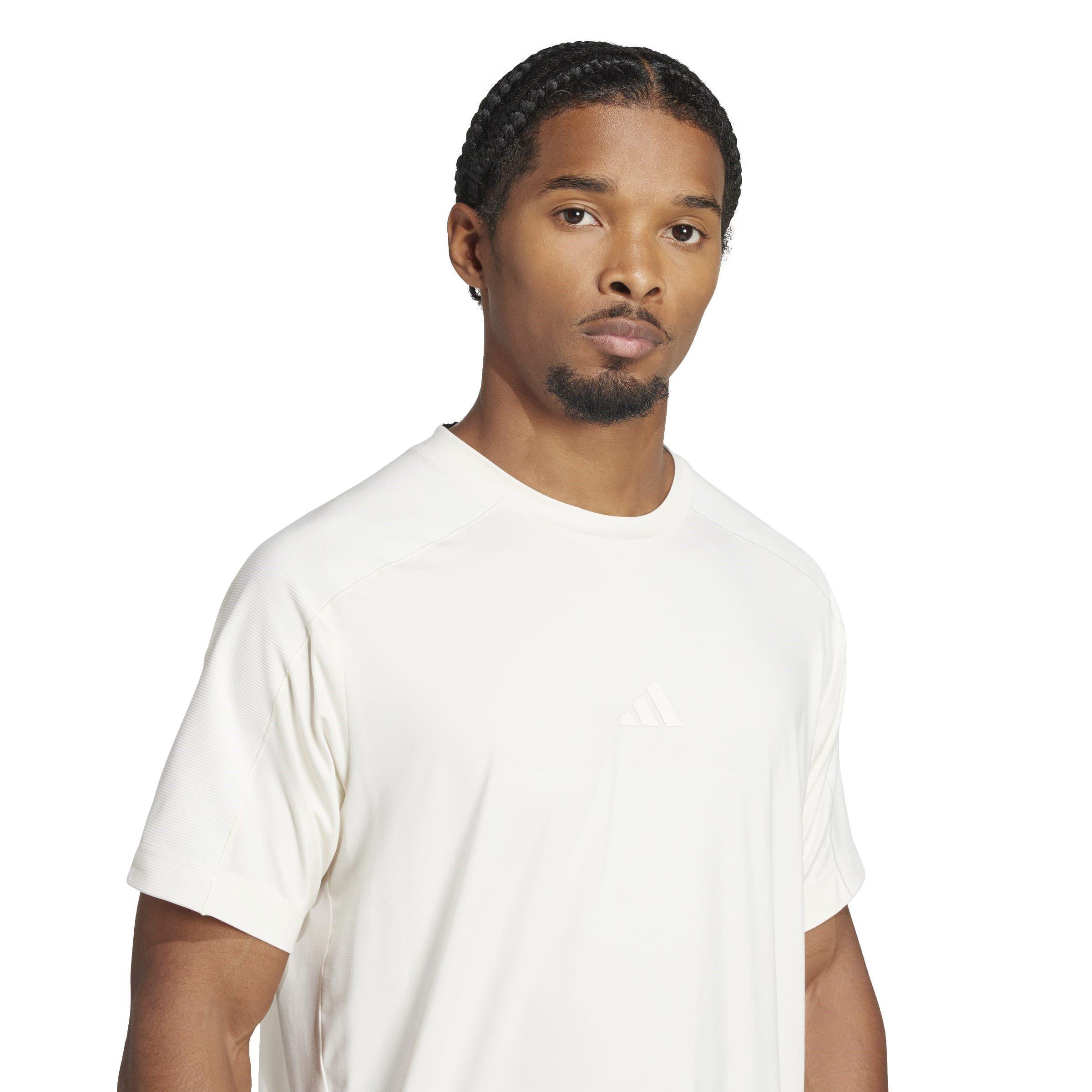 Chalk White - adidas - Puremotion Mens Performance T-Shirt - 5