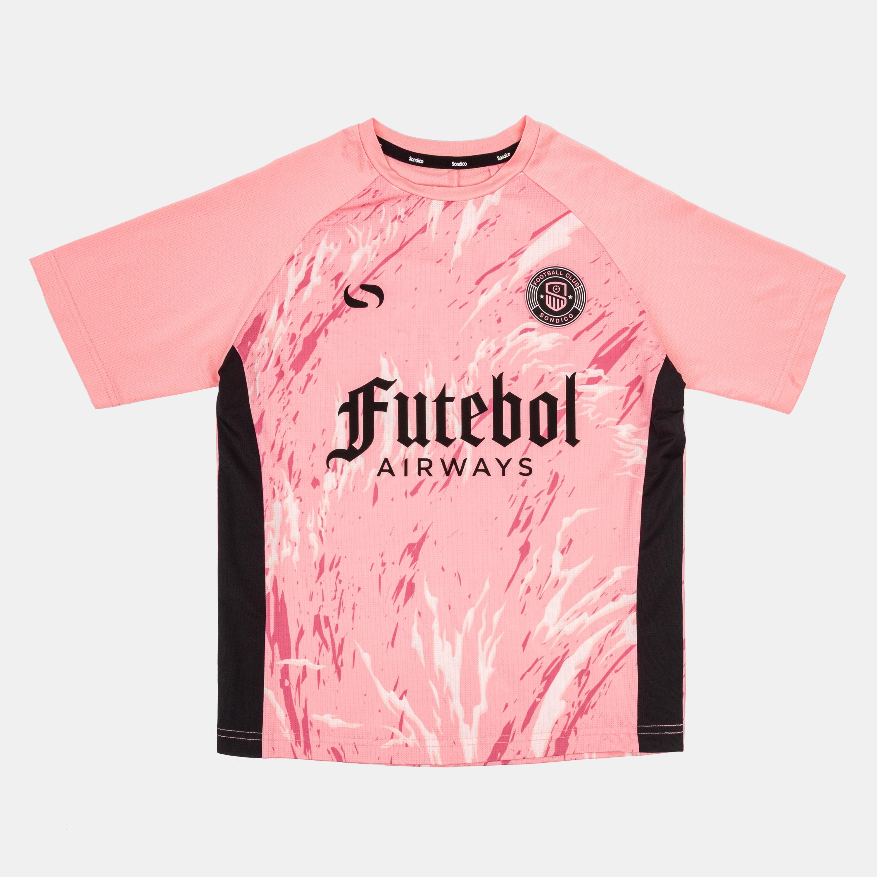 Sondico Boys Team Jersey Junior - Pink - 7-8 (S)