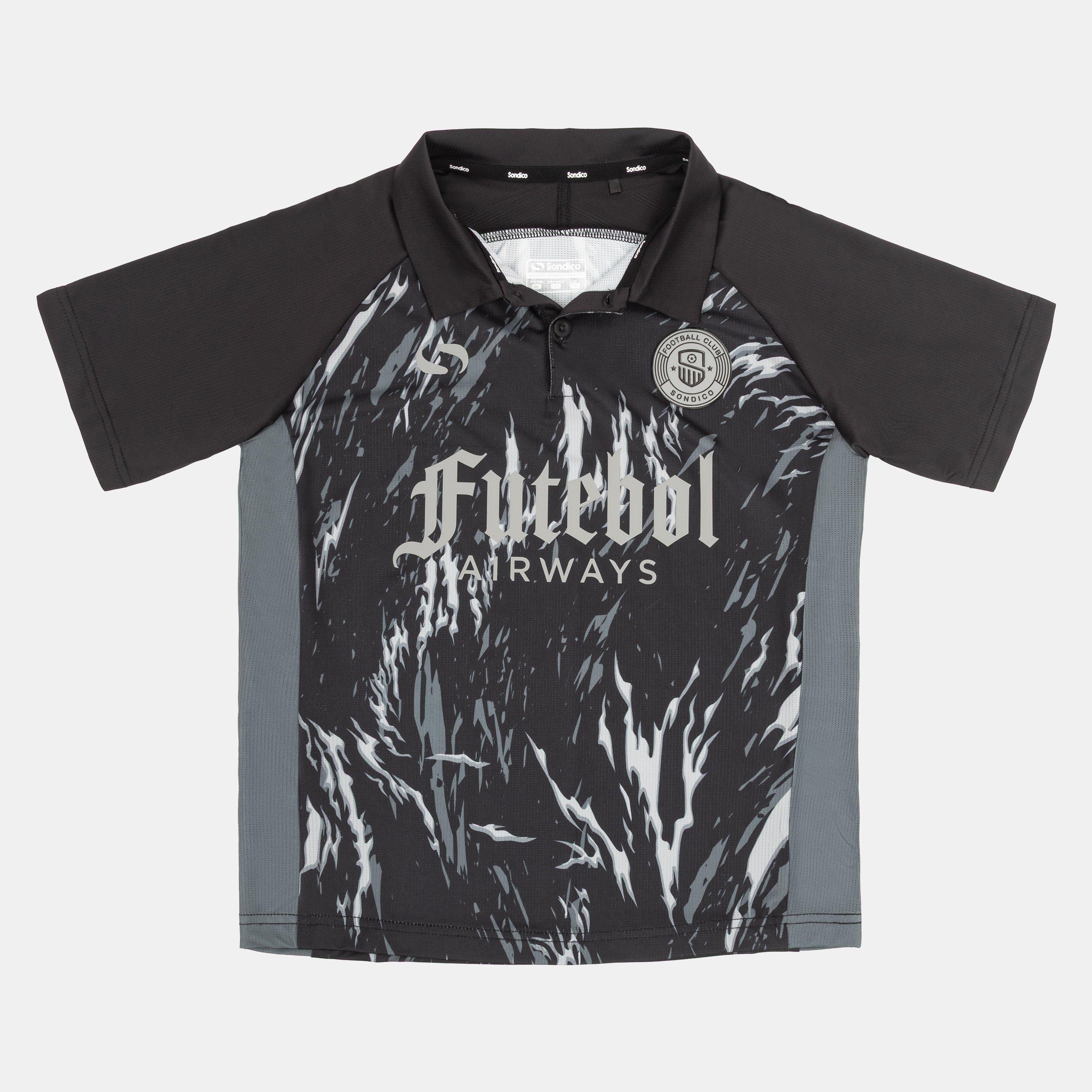 Sondico Boys Team Polo Junior - Black - 11-12 (L)