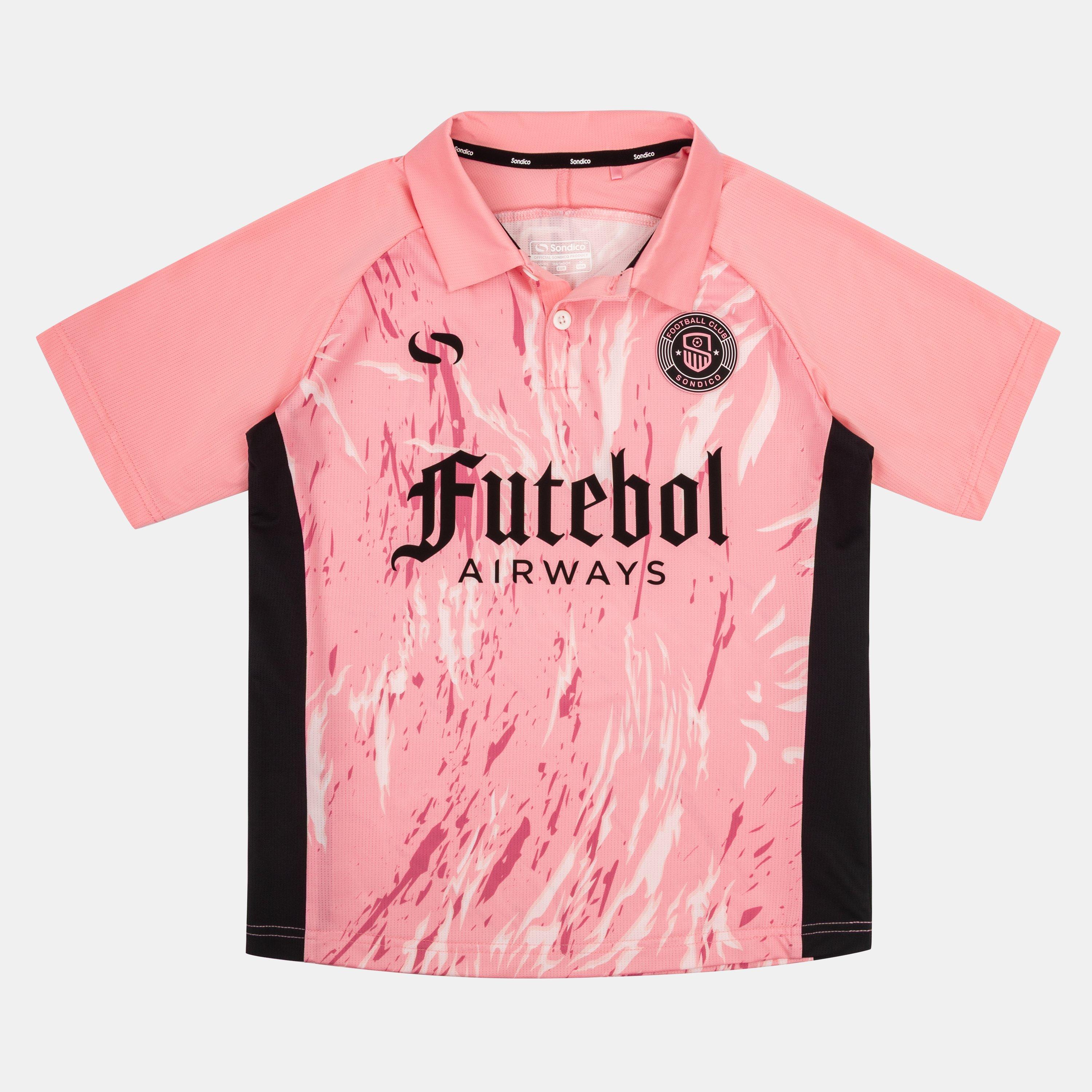 Sondico Boys Team Polo Junior - Pink - 11-12 (L)