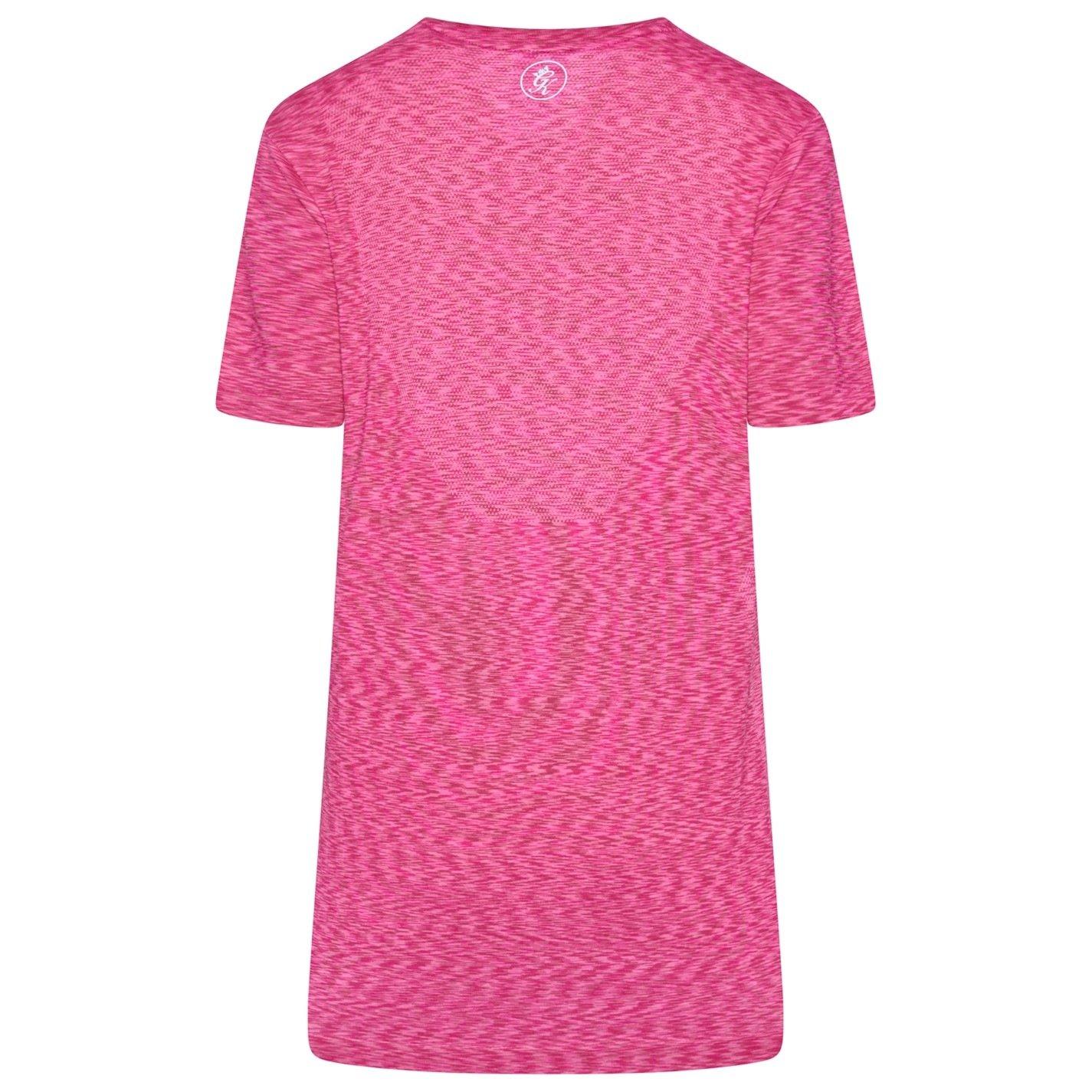 Hot Pink - Gym King - Mens Energy Short-Sleeve Performance Gym Top - 4