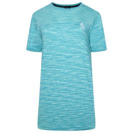 Gym King Energy Seamless Space Dye Tee - Ocean Blue Multi