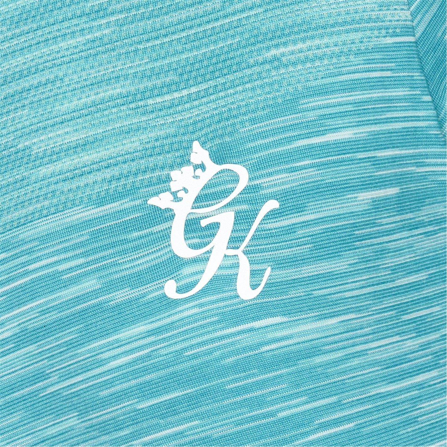 Ocean Blue - Gym King - Mens Energy Short-Sleeve Performance Gym Top - 6