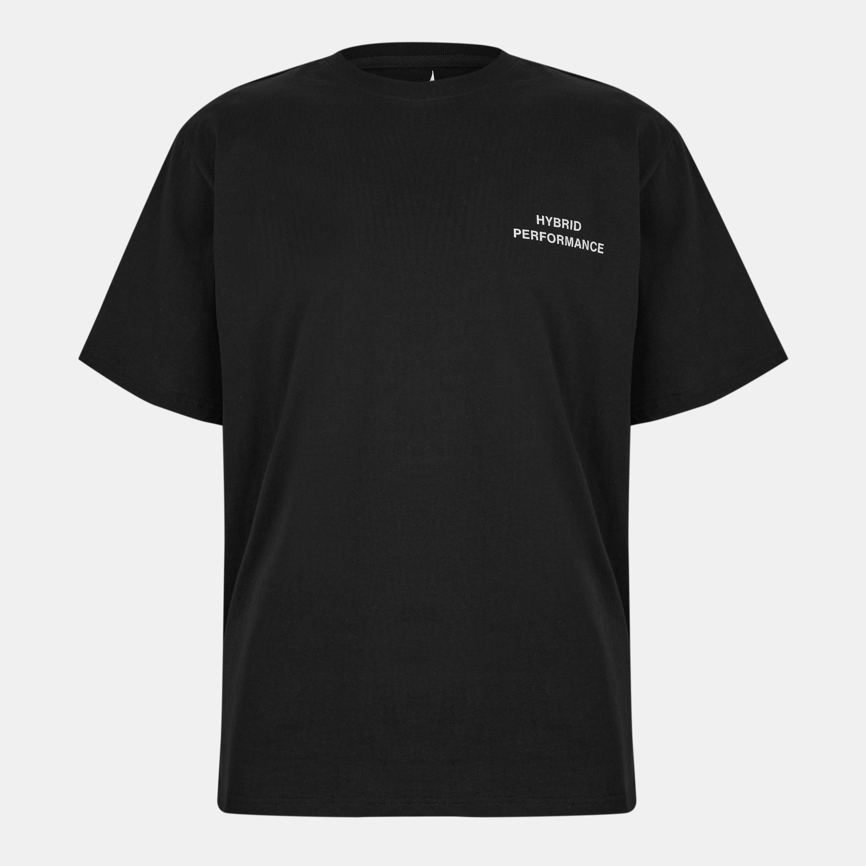 Hybrid Performance Men's Short Sleeve Moisture Wicking Gym Top