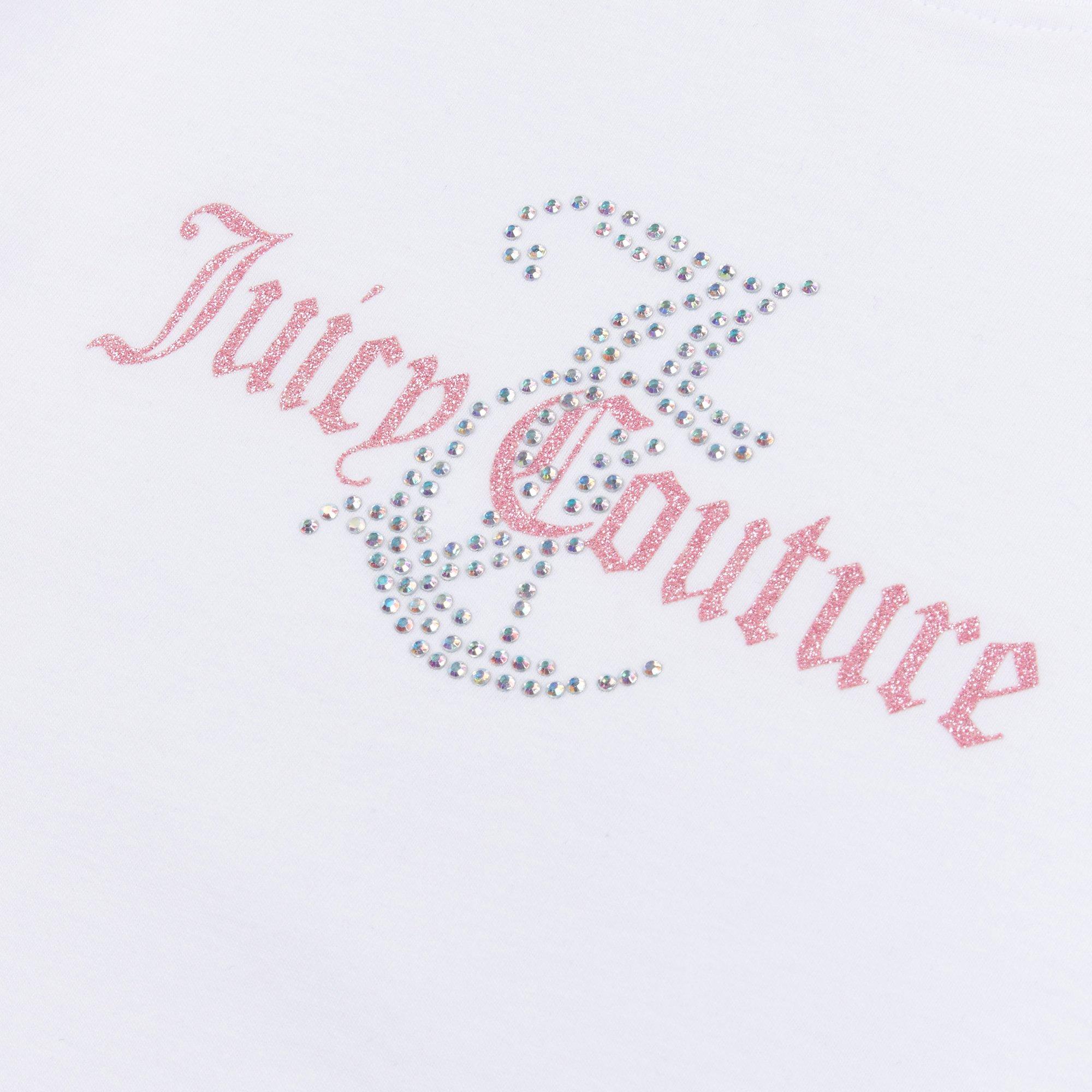 White 002 - Juicy Couture - Kids' Diamante Logo Regular Fit T-Shirt - 7