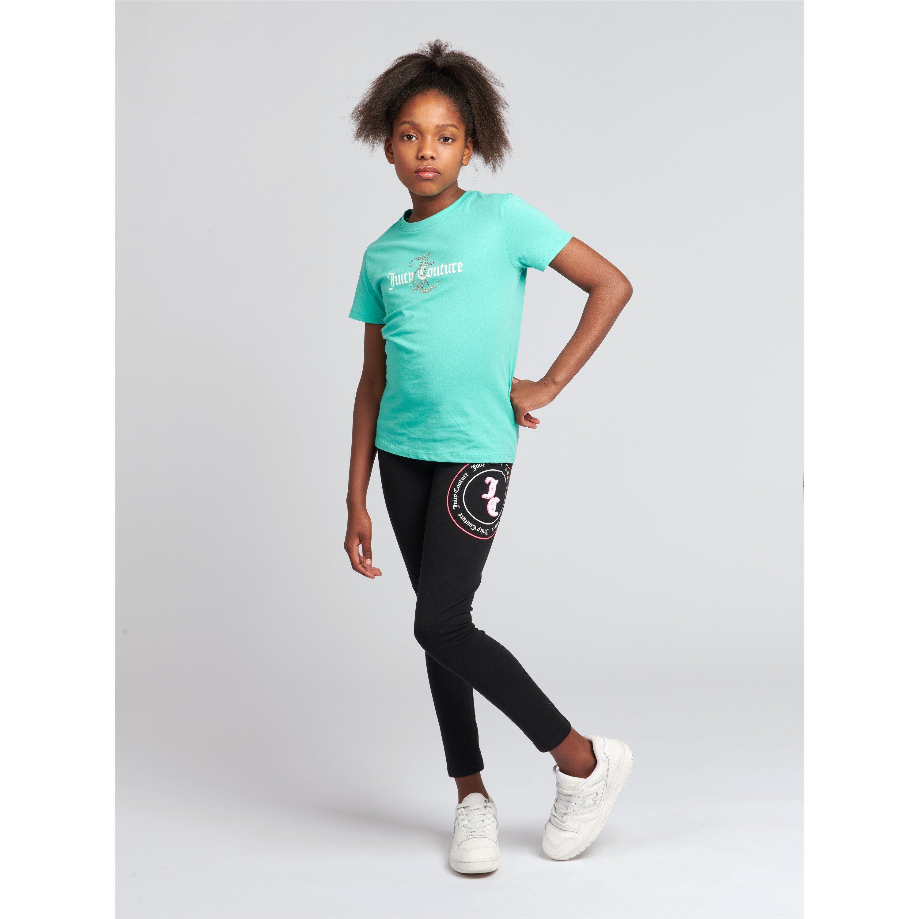 Turquoise 171 - Juicy Couture - Kids' Diamante Logo T-Shirt - 3