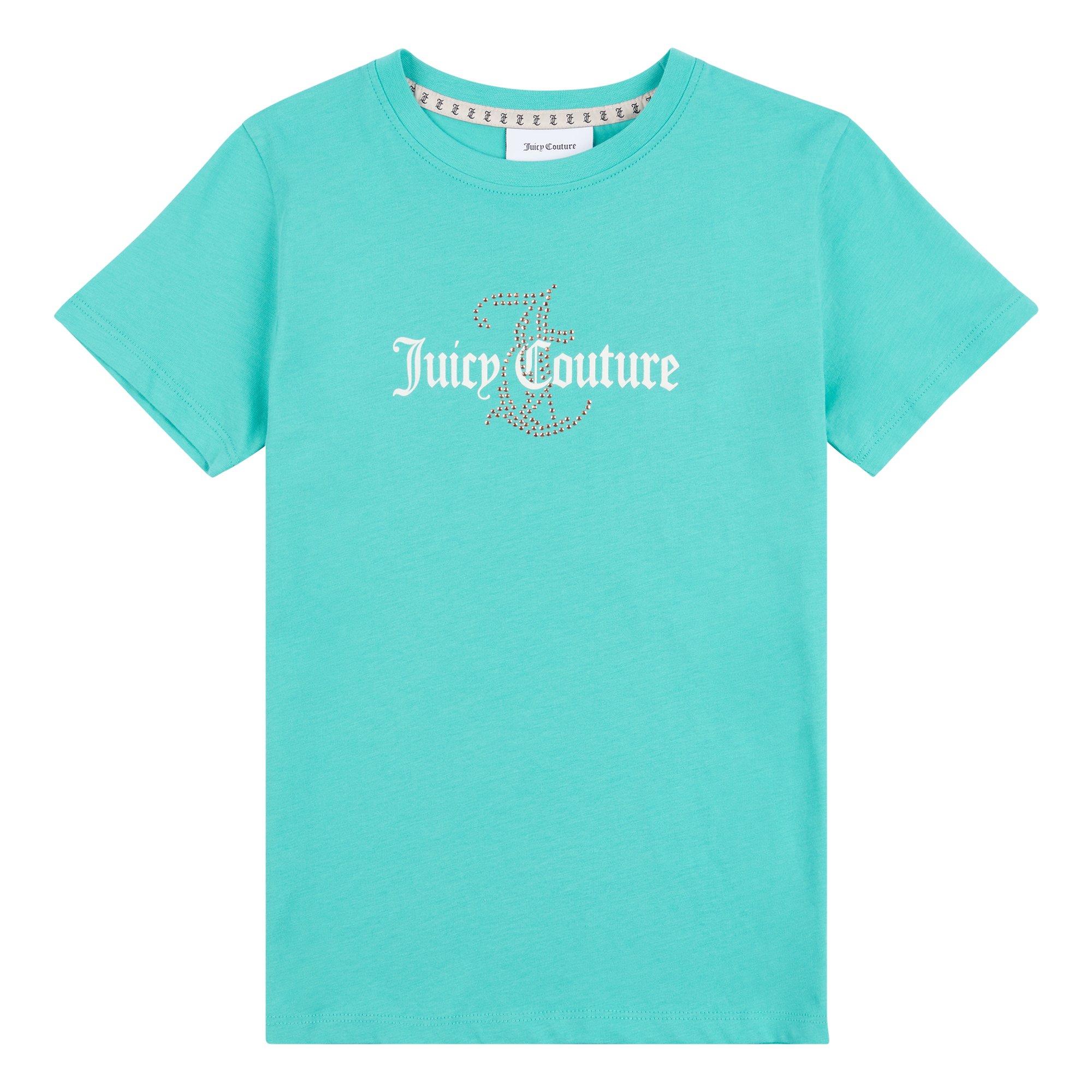 Turquoise 171 - Juicy Couture - Kids' Diamante Logo T-Shirt - 5