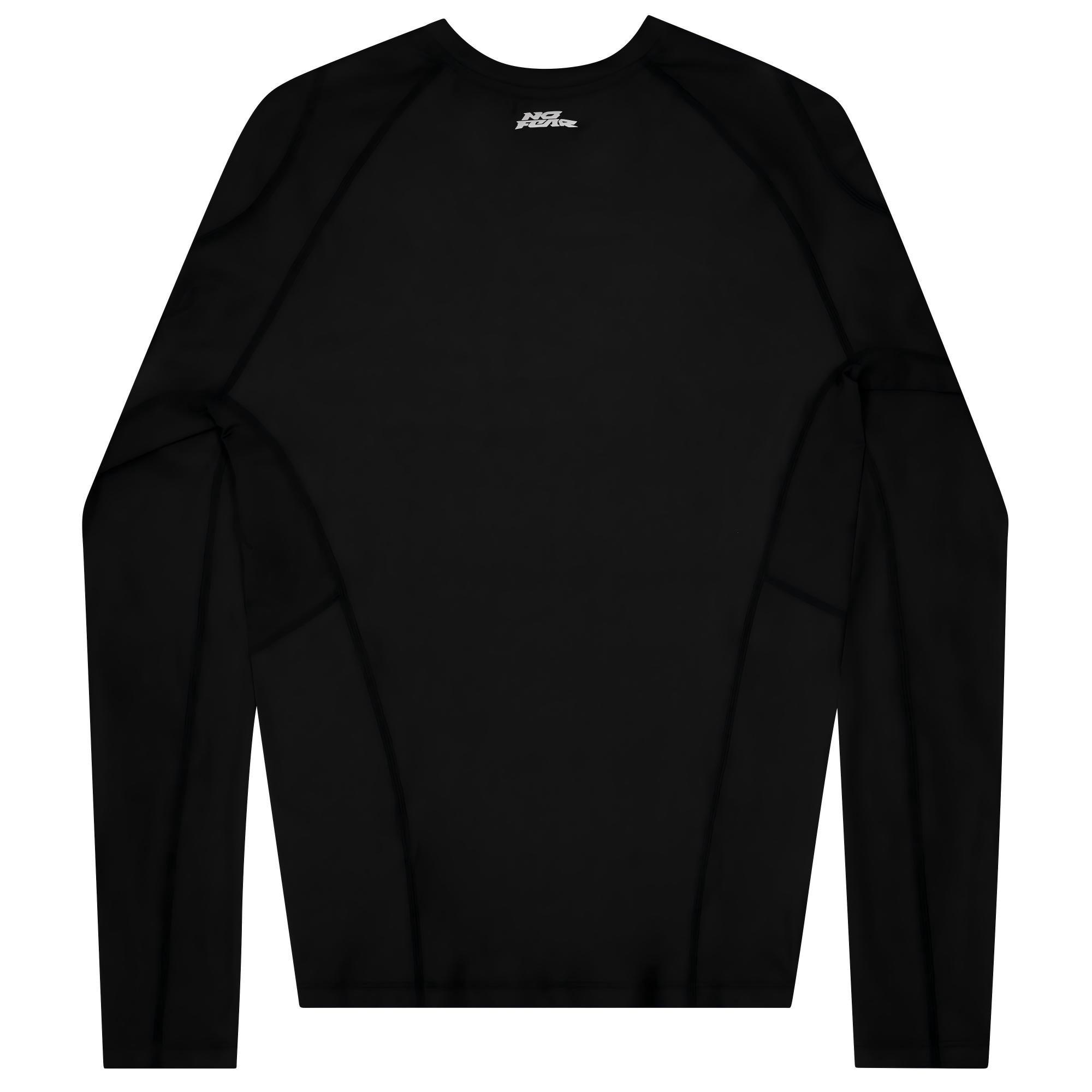 Black - No Fear - No Fear Raglan Compression Long-Sleeve Top Mens - 2