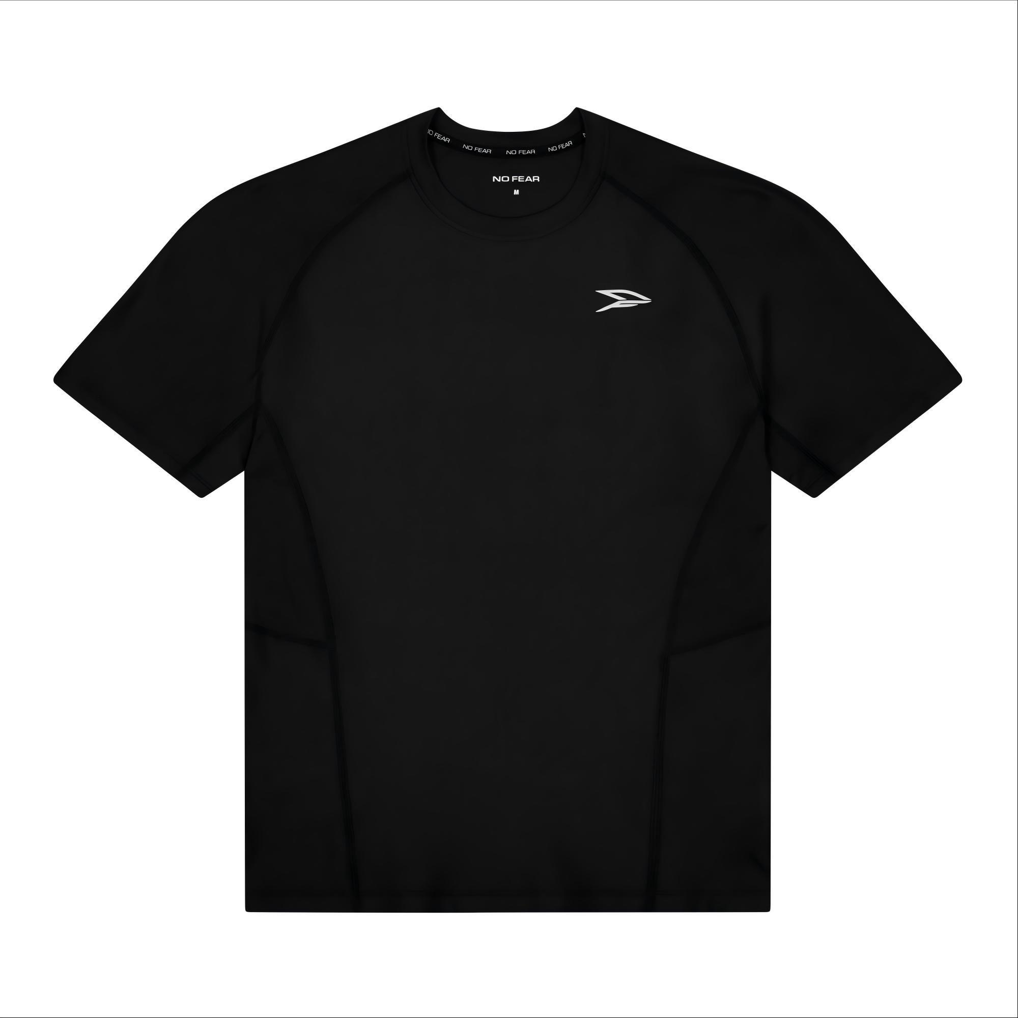 Black - No Fear - No Fear Raglan Compression Tee Mens - 1