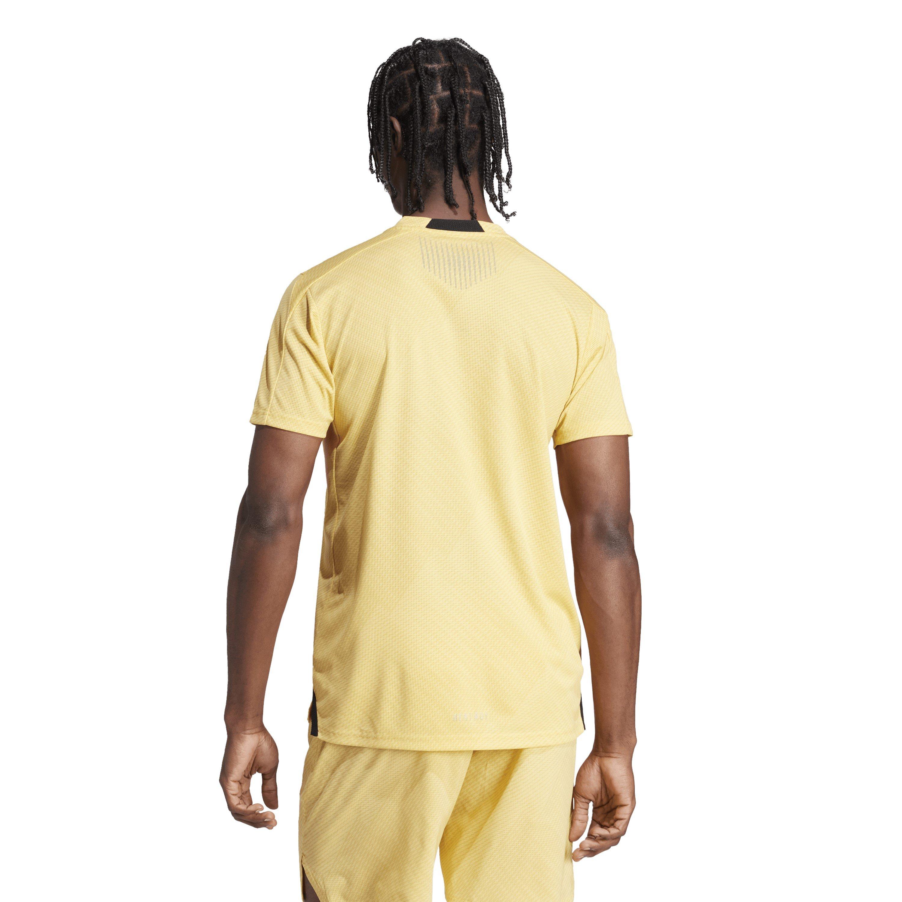 Amarillo - adidas - All Over Print Short Sleeve Performance Gym Top - 3