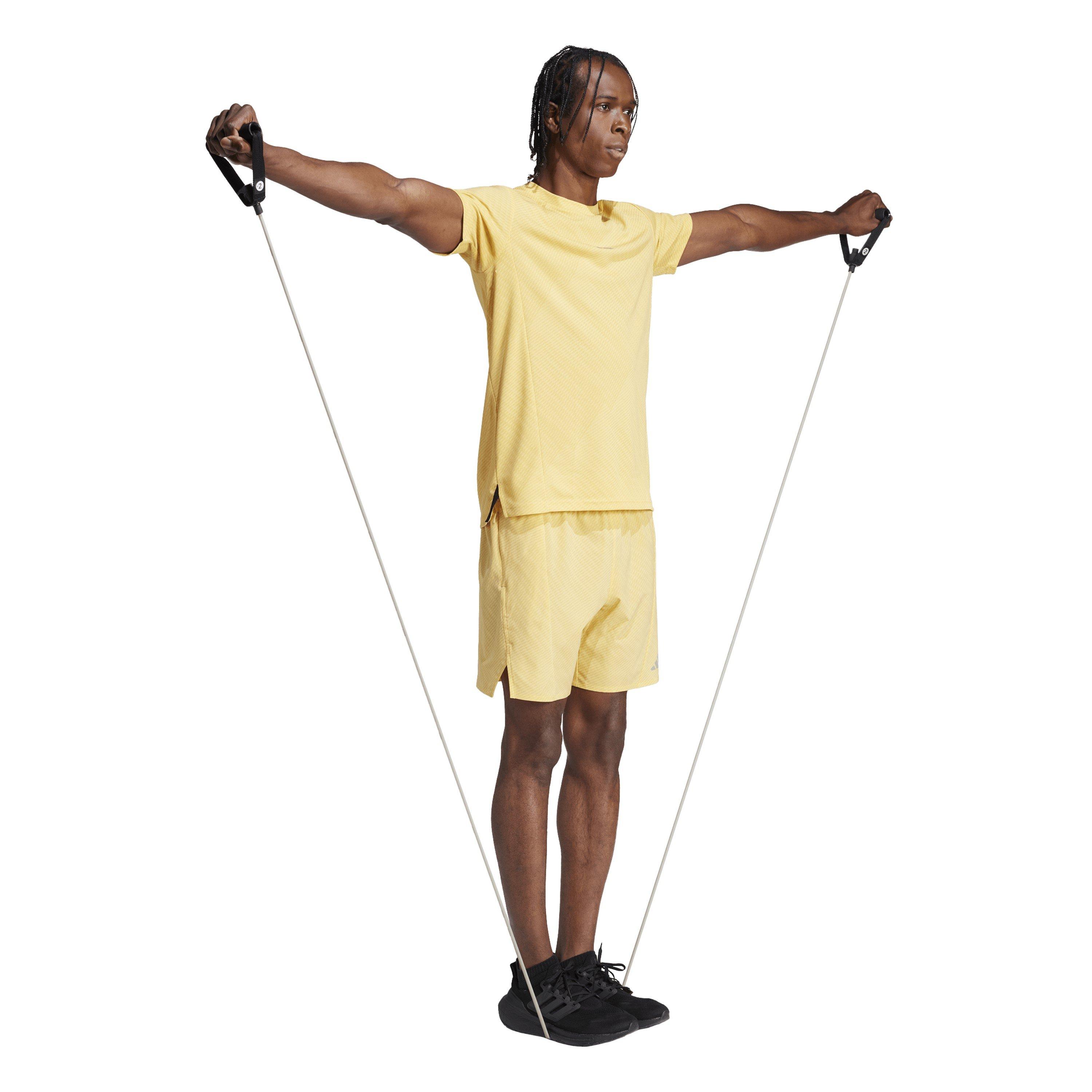 Amarillo - adidas - All Over Print Short Sleeve Performance Gym Top - 4