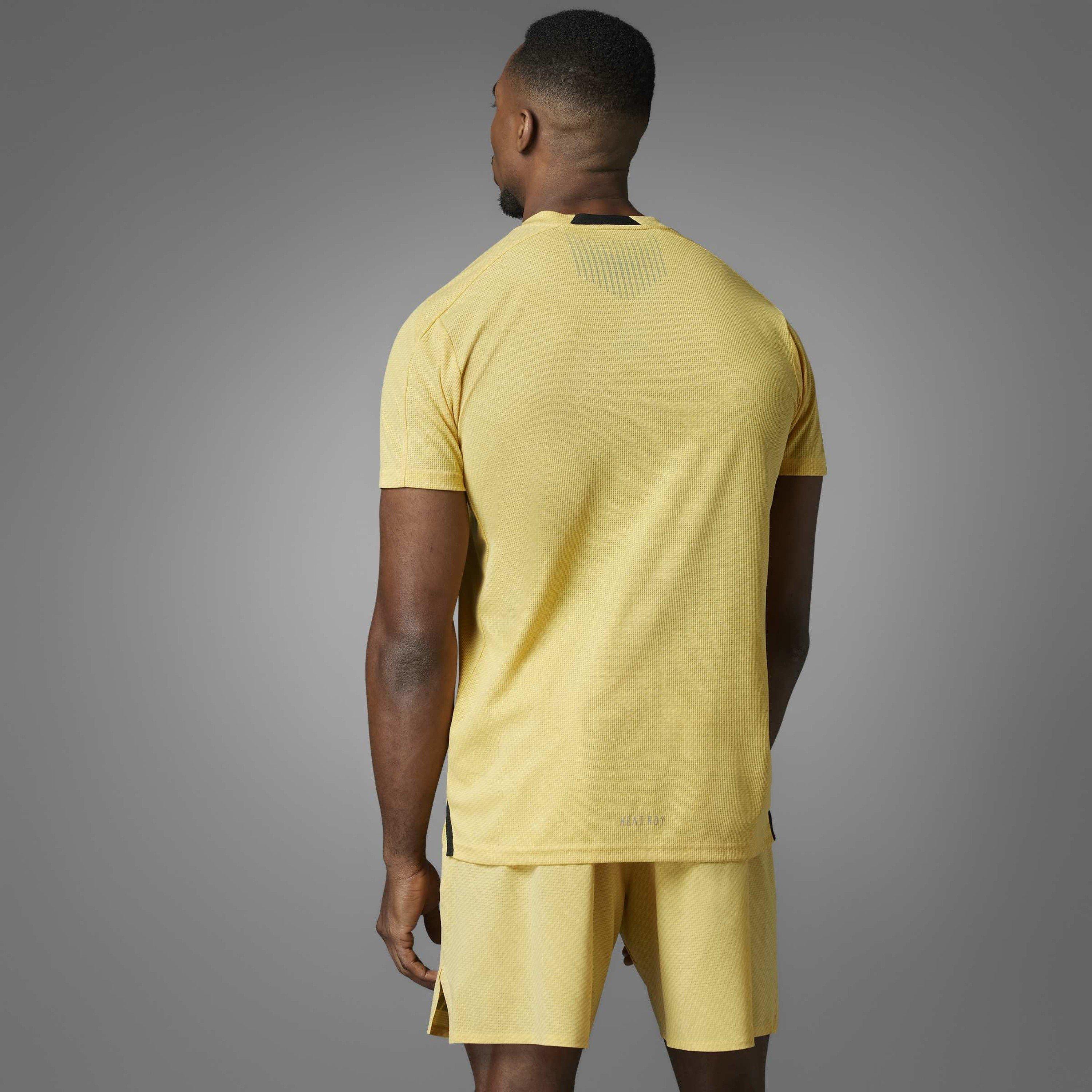 Amarillo - adidas - All Over Print Short Sleeve Performance Gym Top - 9
