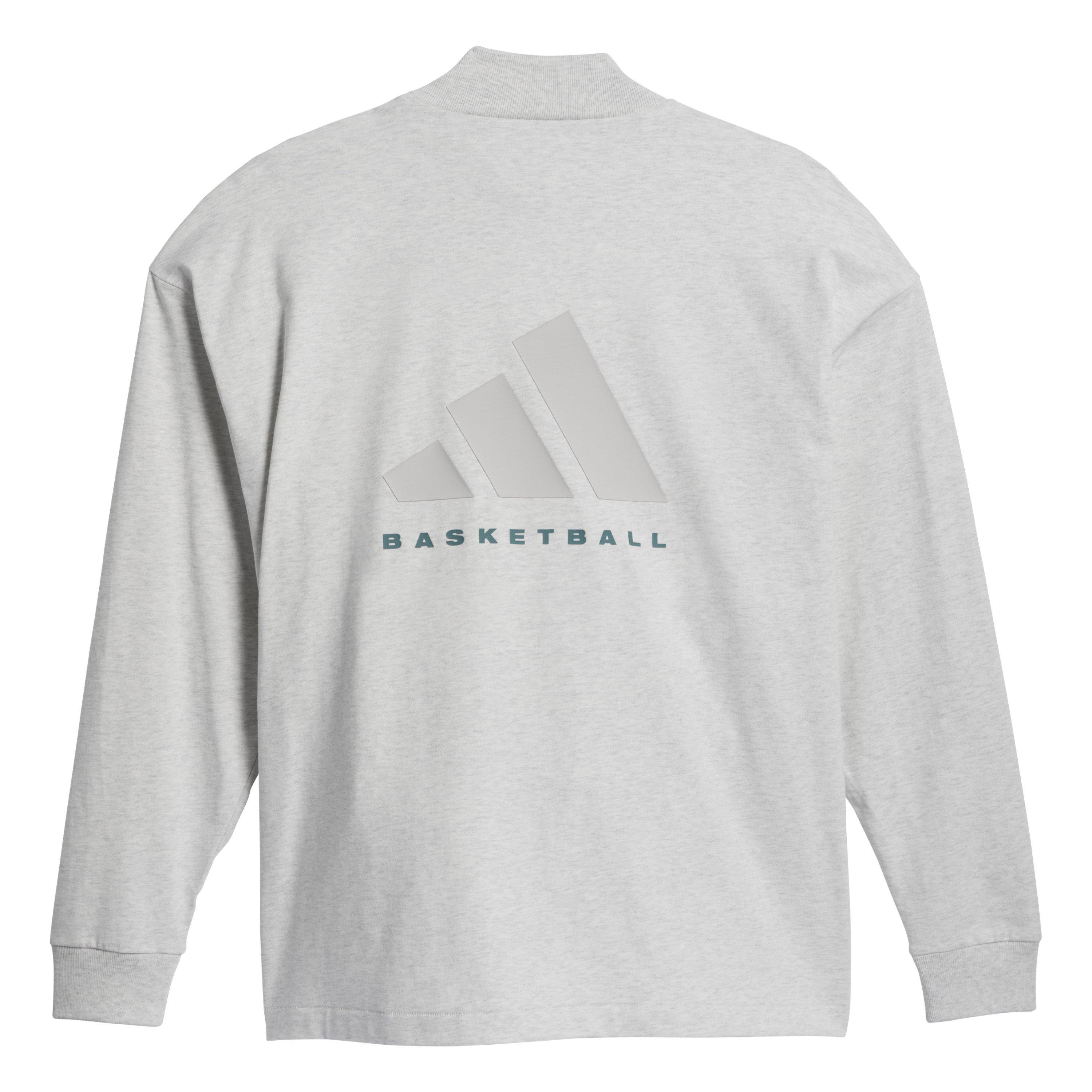 Grey - adidas - One Bb L/S Tee Gym Top Mens - 2