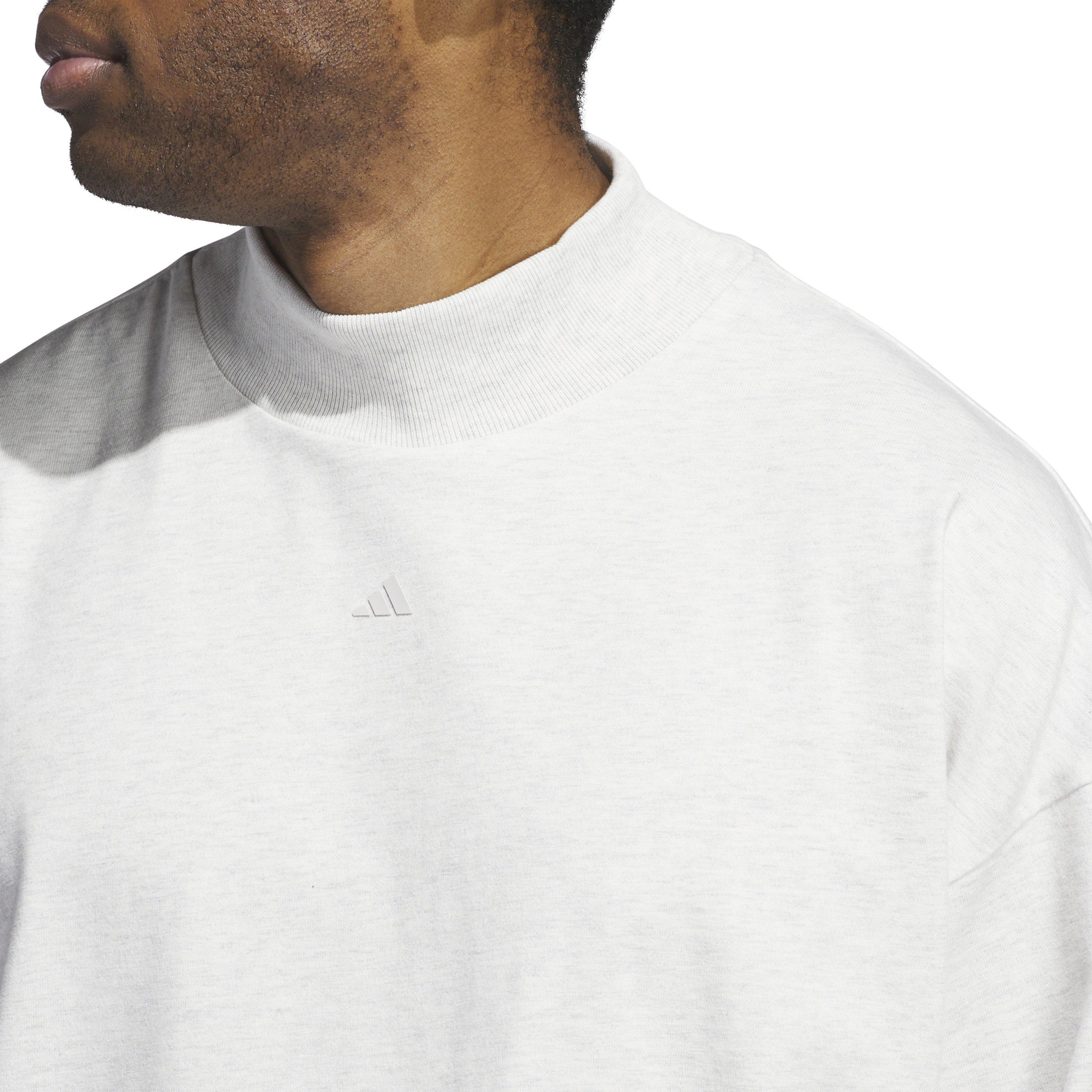 Grey - adidas - One Bb L/S Tee Gym Top Mens - 8