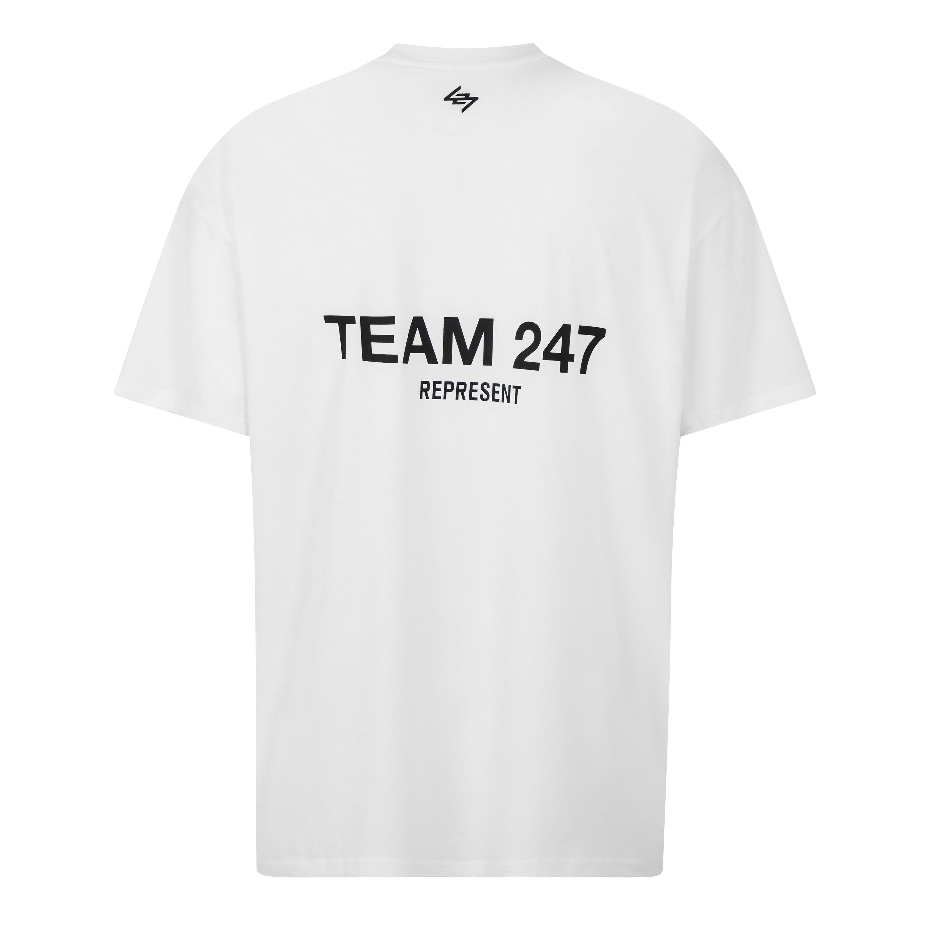 Flat White - Represent 247 - Men's Team 247 Short-Sleeve Oversized-Fit T-Shirt - 2