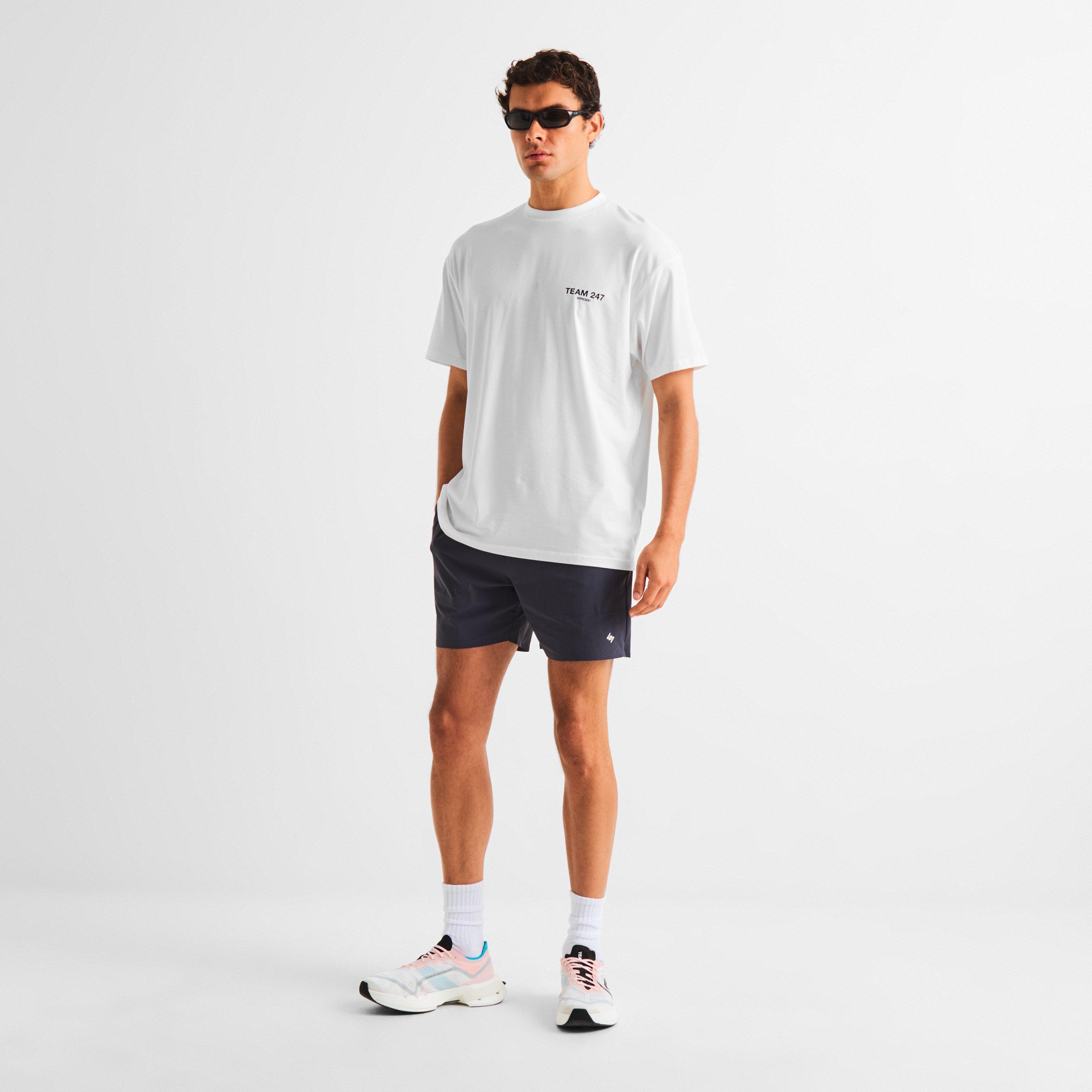 Flat White - Represent 247 - Men's Team 247 Short-Sleeve Oversized-Fit T-Shirt - 6