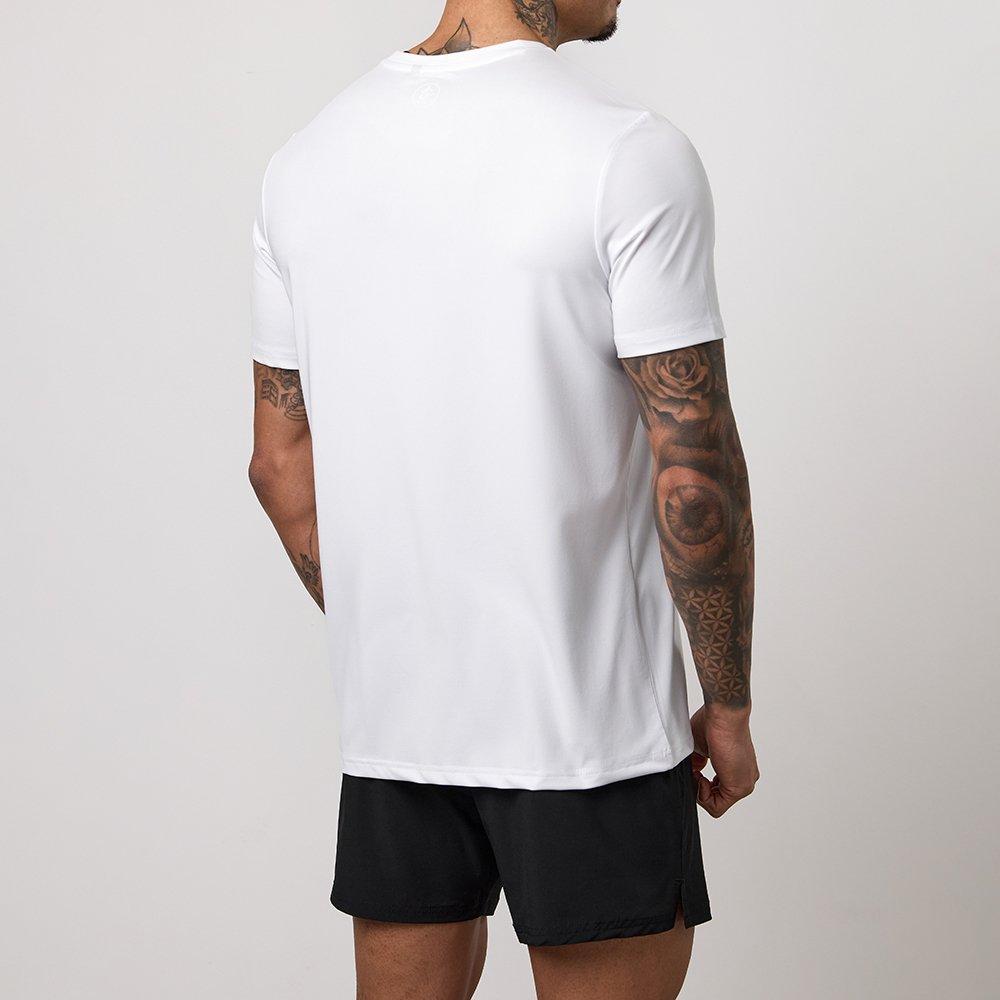 White - Gym King - Gym King Victory Performance Poly Tee - White - 4
