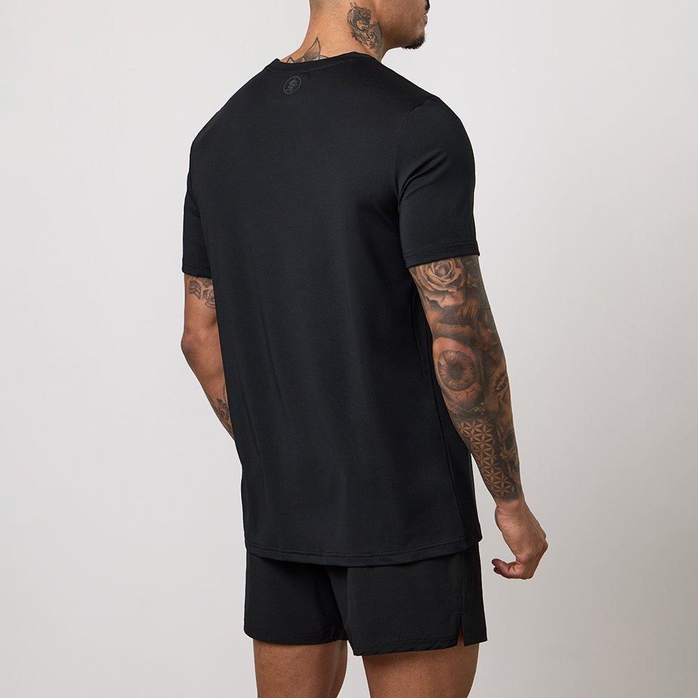 Schwarz - Gym King - Gym King Victory Performance Poly Tee - Black - 4