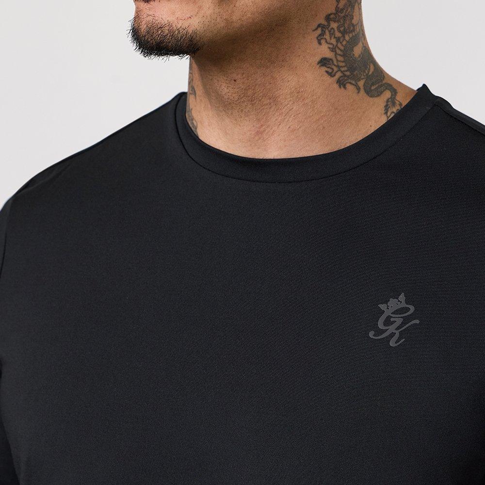 Schwarz - Gym King - Gym King Victory Performance Poly Tee - Black - 5