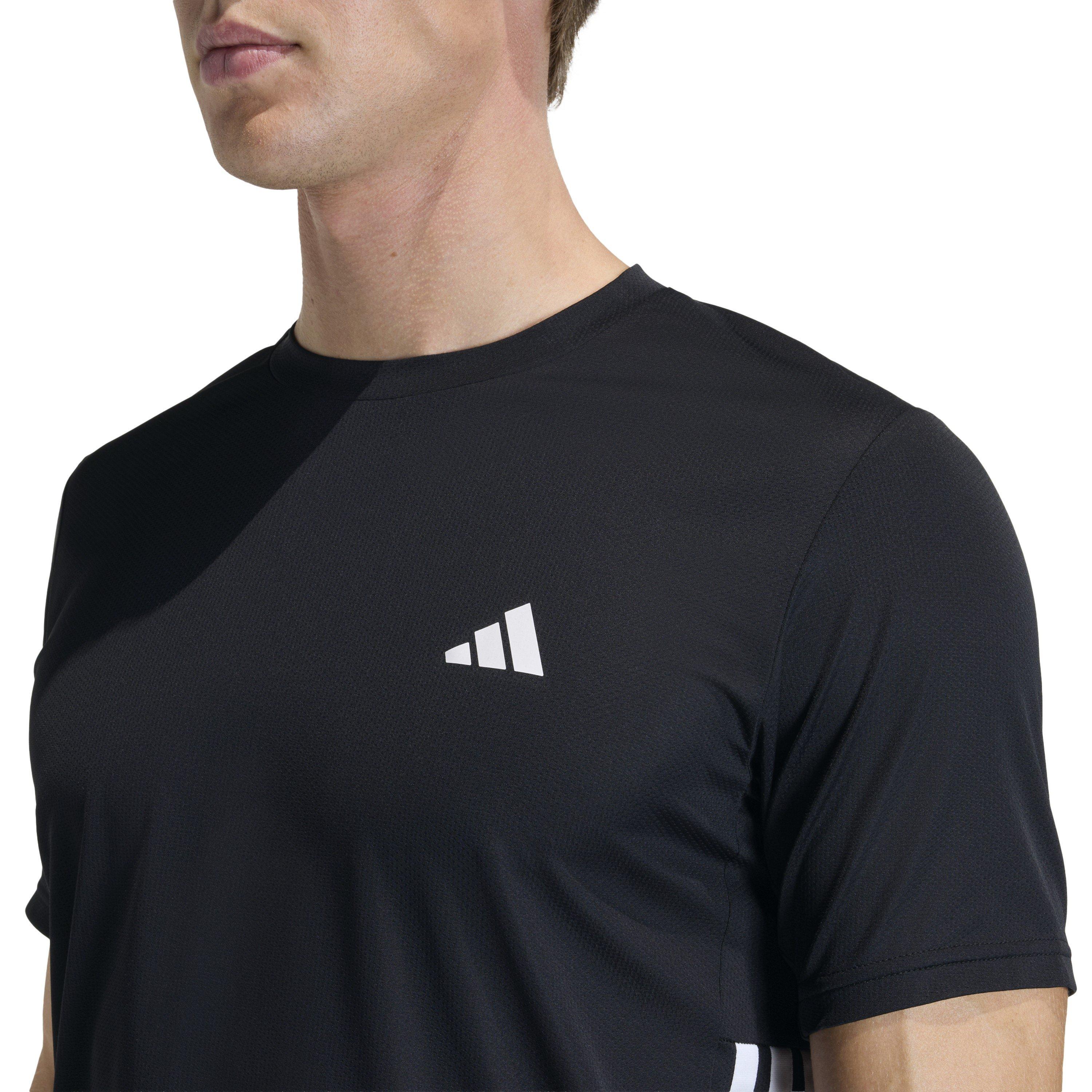 Black/White - adidas - We Bas 3S Tee Sn10 - 4