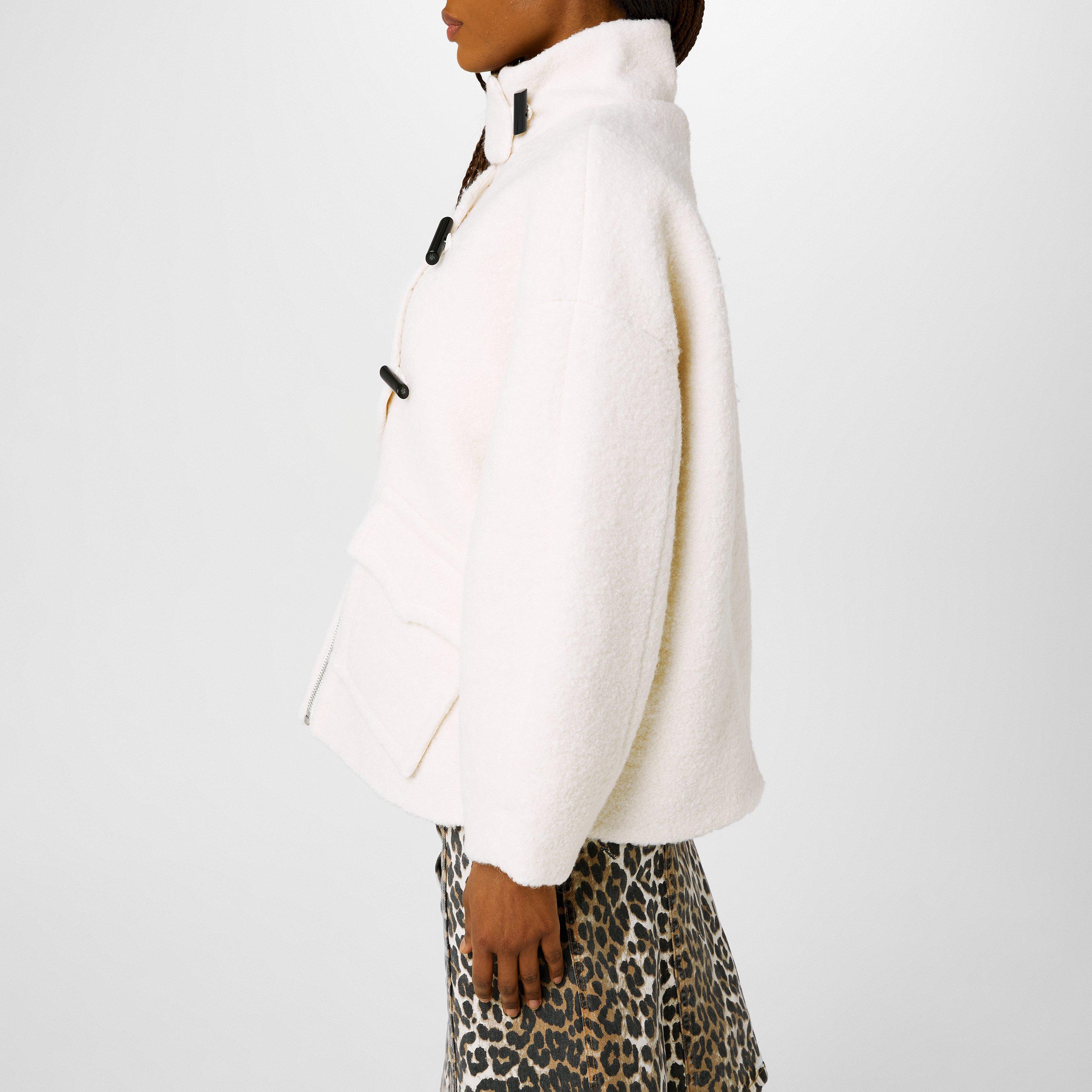 Egert - Ganni - Women's Boucle Wool Long Sleeve Teddy Coat - 2