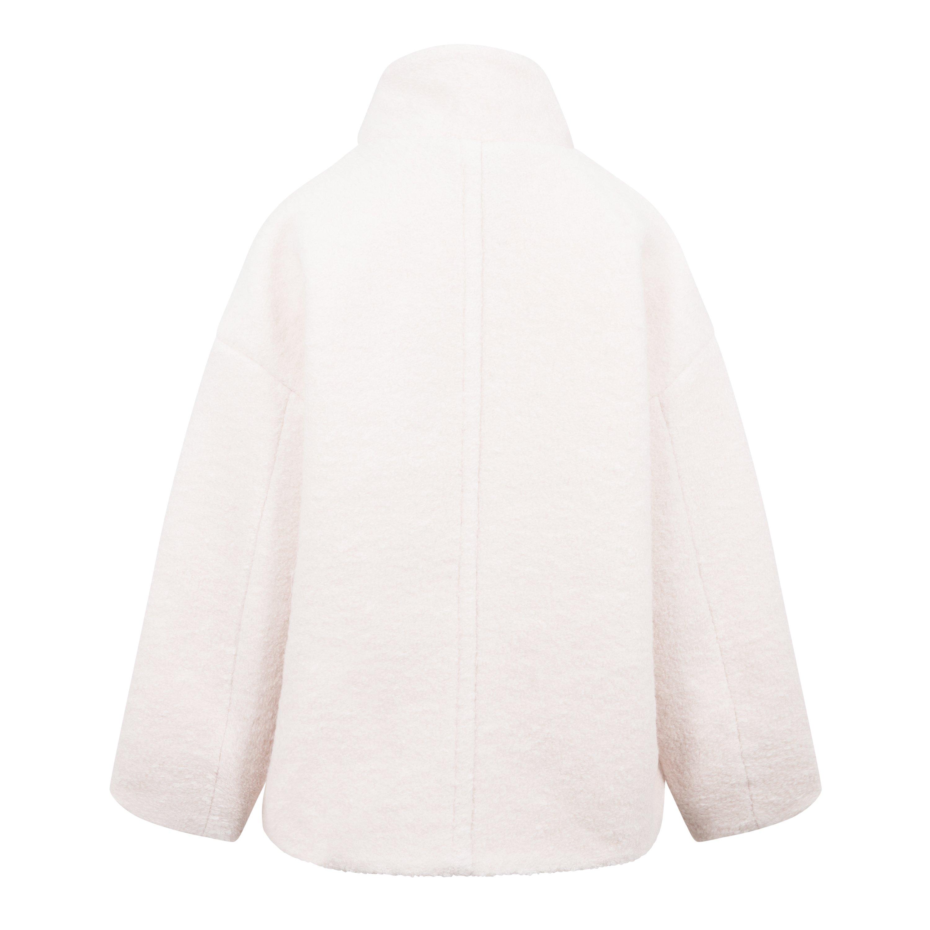 Ganni | Women's Boucle Wool Long Sleeve Teddy Coat | Flannels