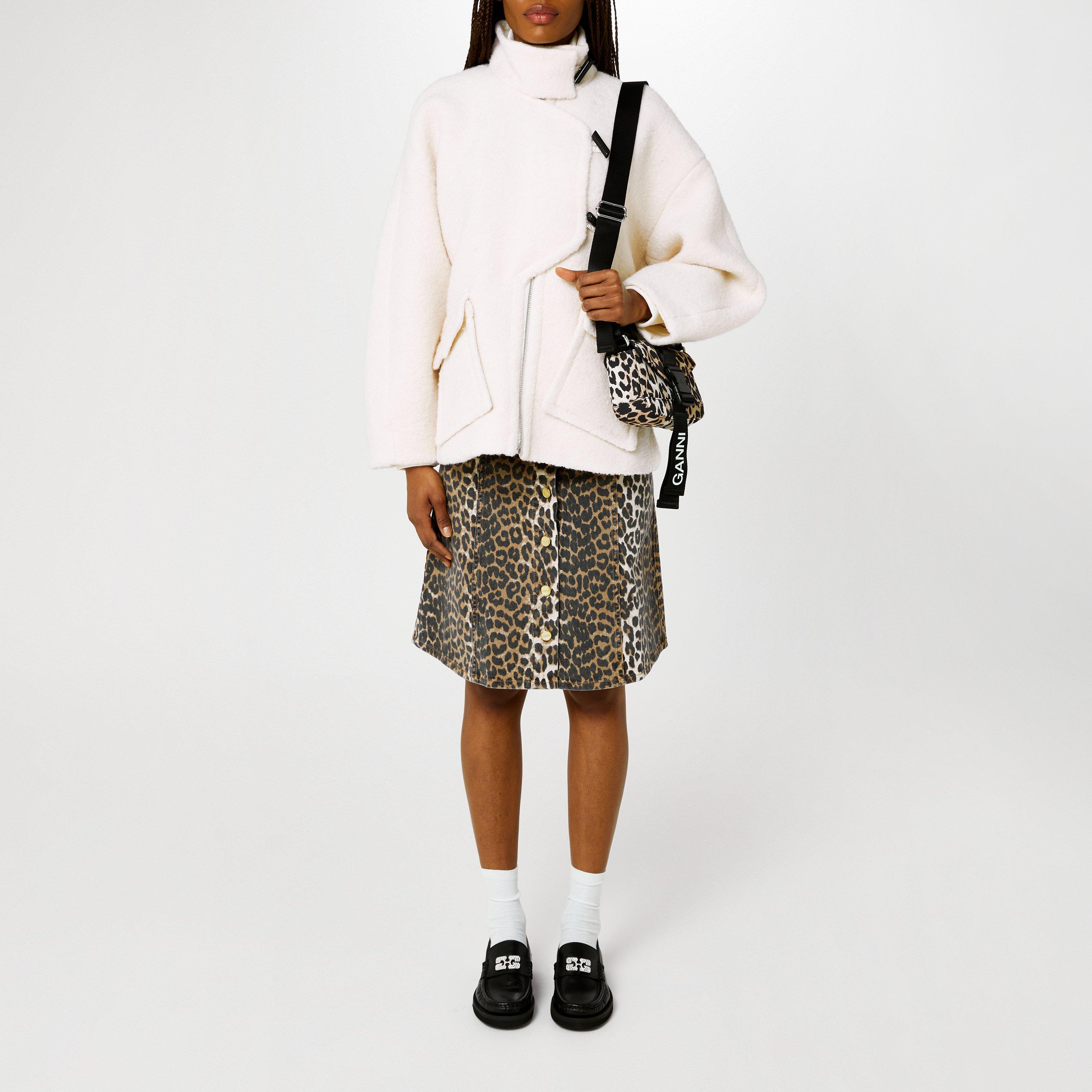 Egert - Ganni - Women's Boucle Wool Long Sleeve Teddy Coat - 4