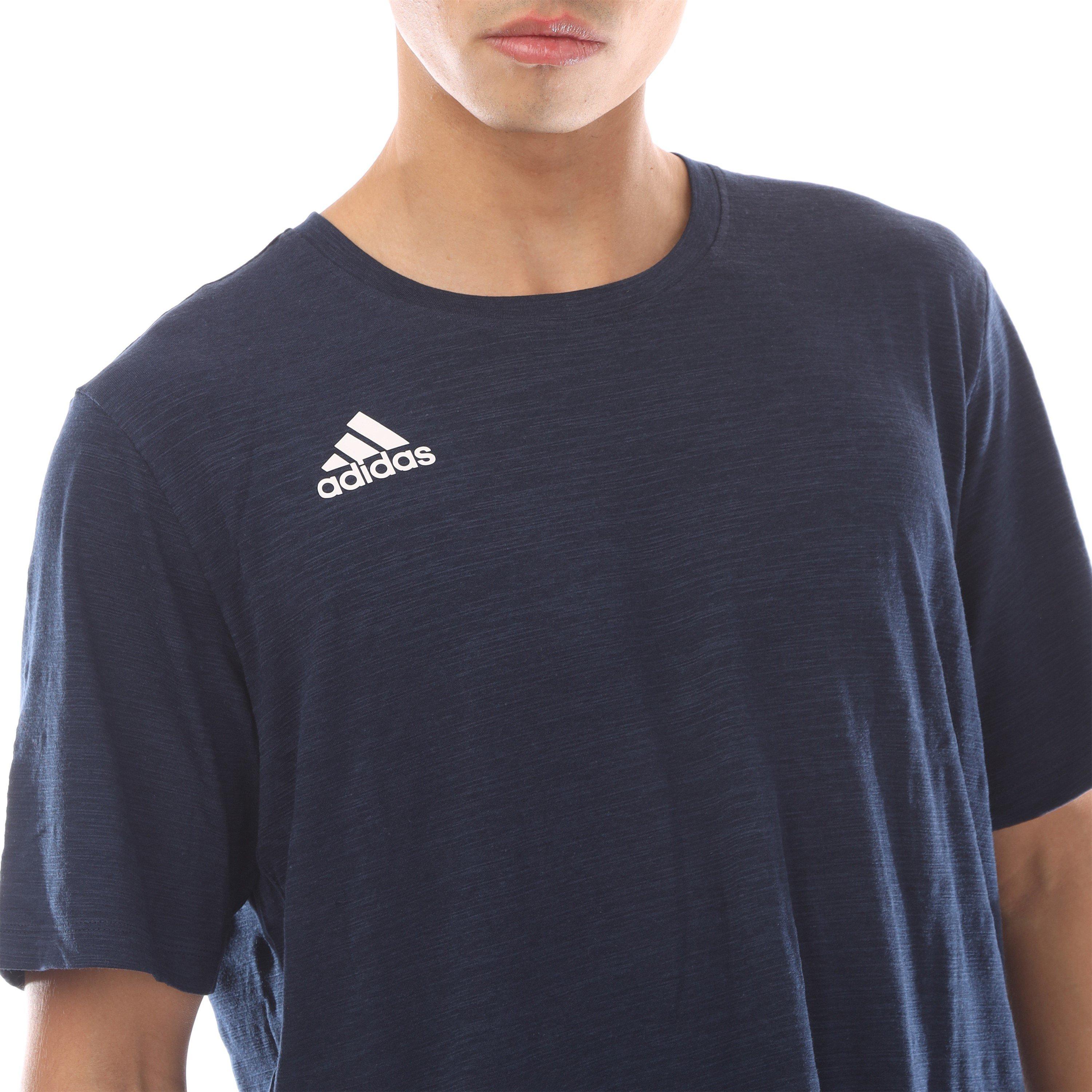 Marineblauw - adidas - Cotton T-shirt Adults - 3