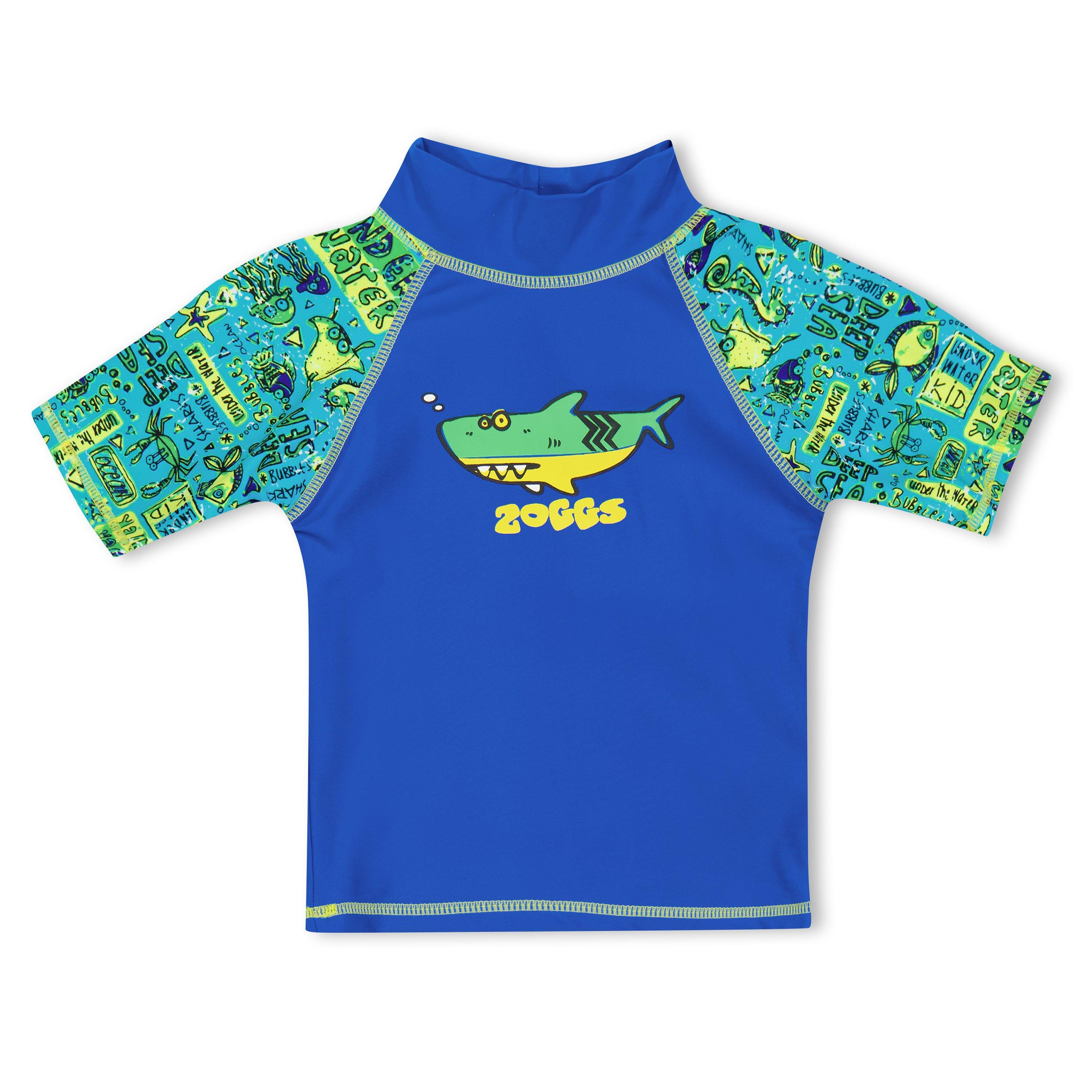 Zoggs  Kids Deep Sea Sun Top Juniors - Blue - 9-10 (M)