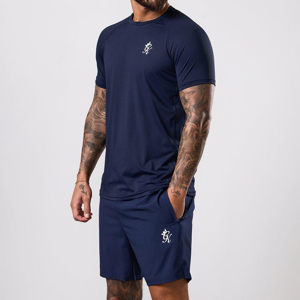 Gk Navy - Gym King - Men's Energy Short-Sleeve Crew-Neck Muscle-Fit T-Shirt - 3