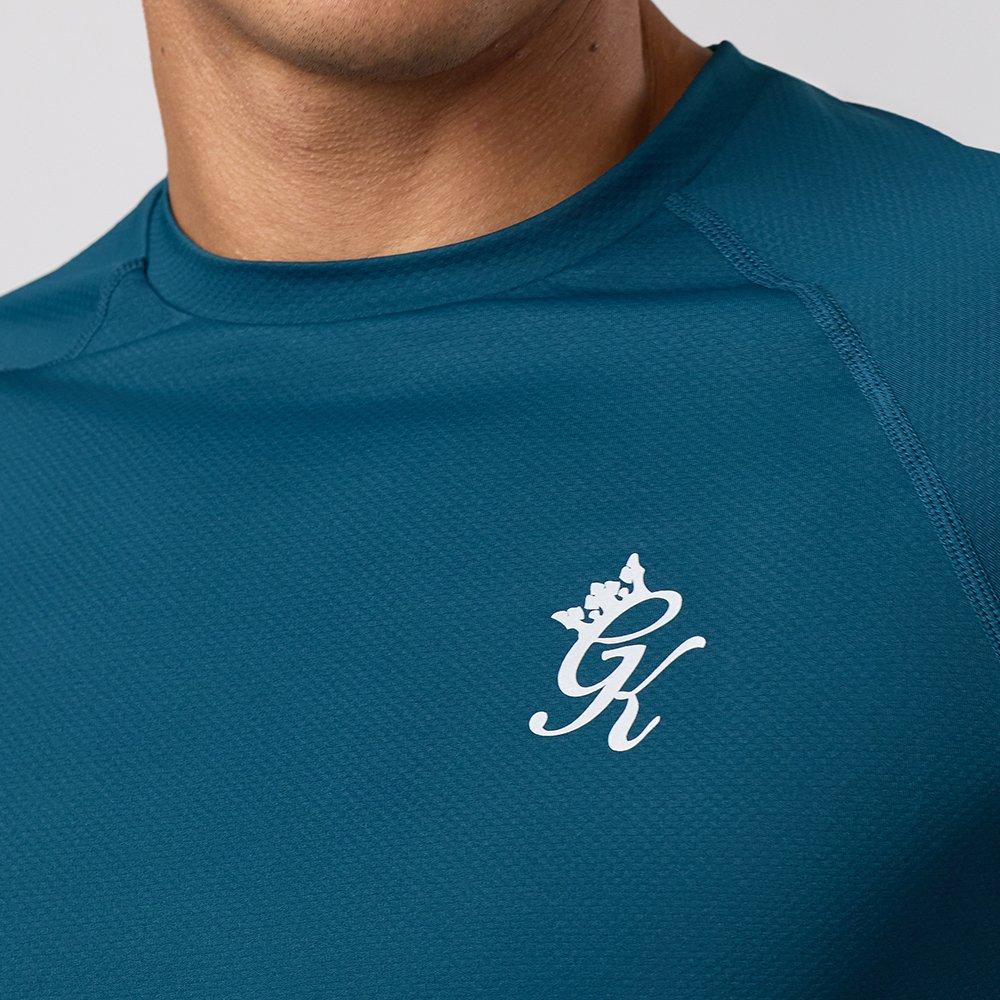 Oil Blue - Gym King - Men's Energy Short-Sleeve Crew-Neck Muscle-Fit T-Shirt - 5