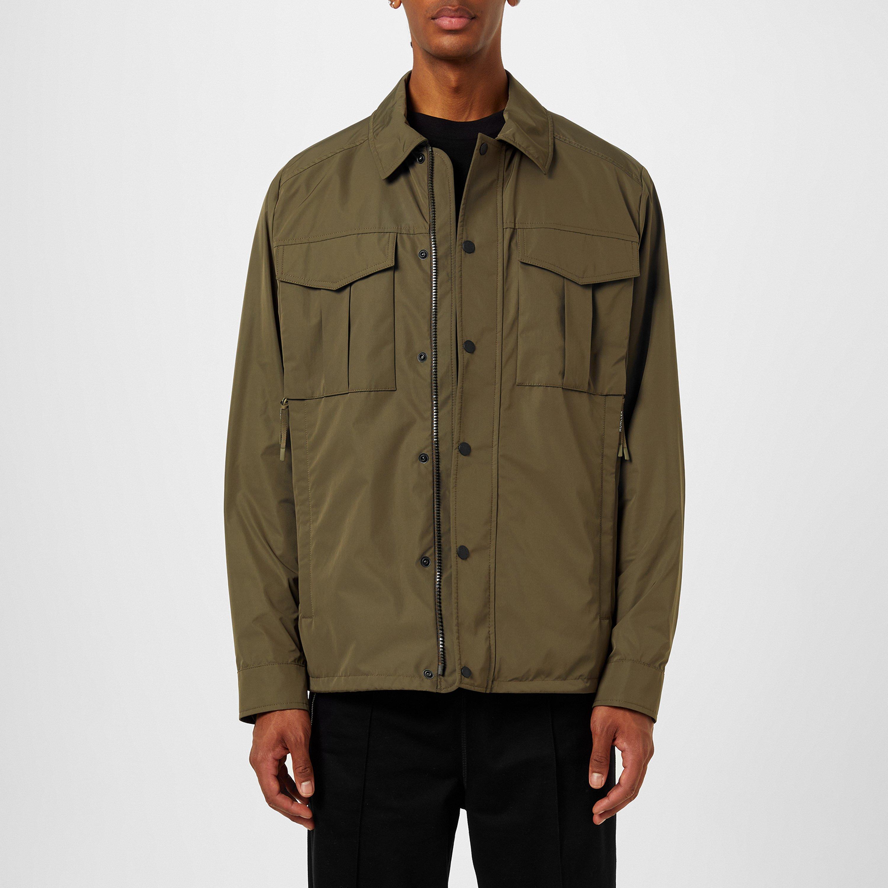 Khaki 823 - Moncler - Men's Frema Water Resistant Long Sleeve Rain Anorak - 1