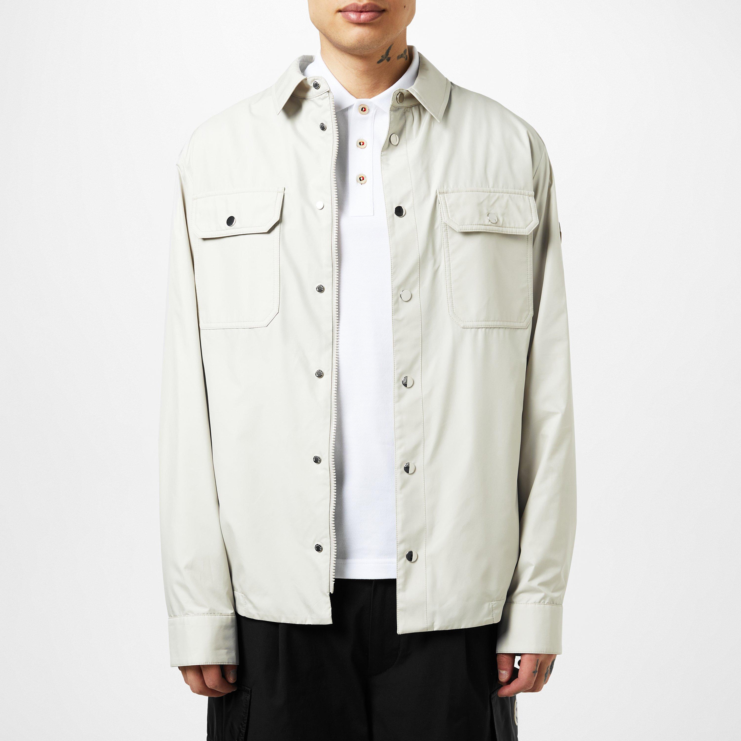 White 216 - Moncler - Men's Piz Water Resistant Long Sleeve Oversized Fit Rain Anorak - 1