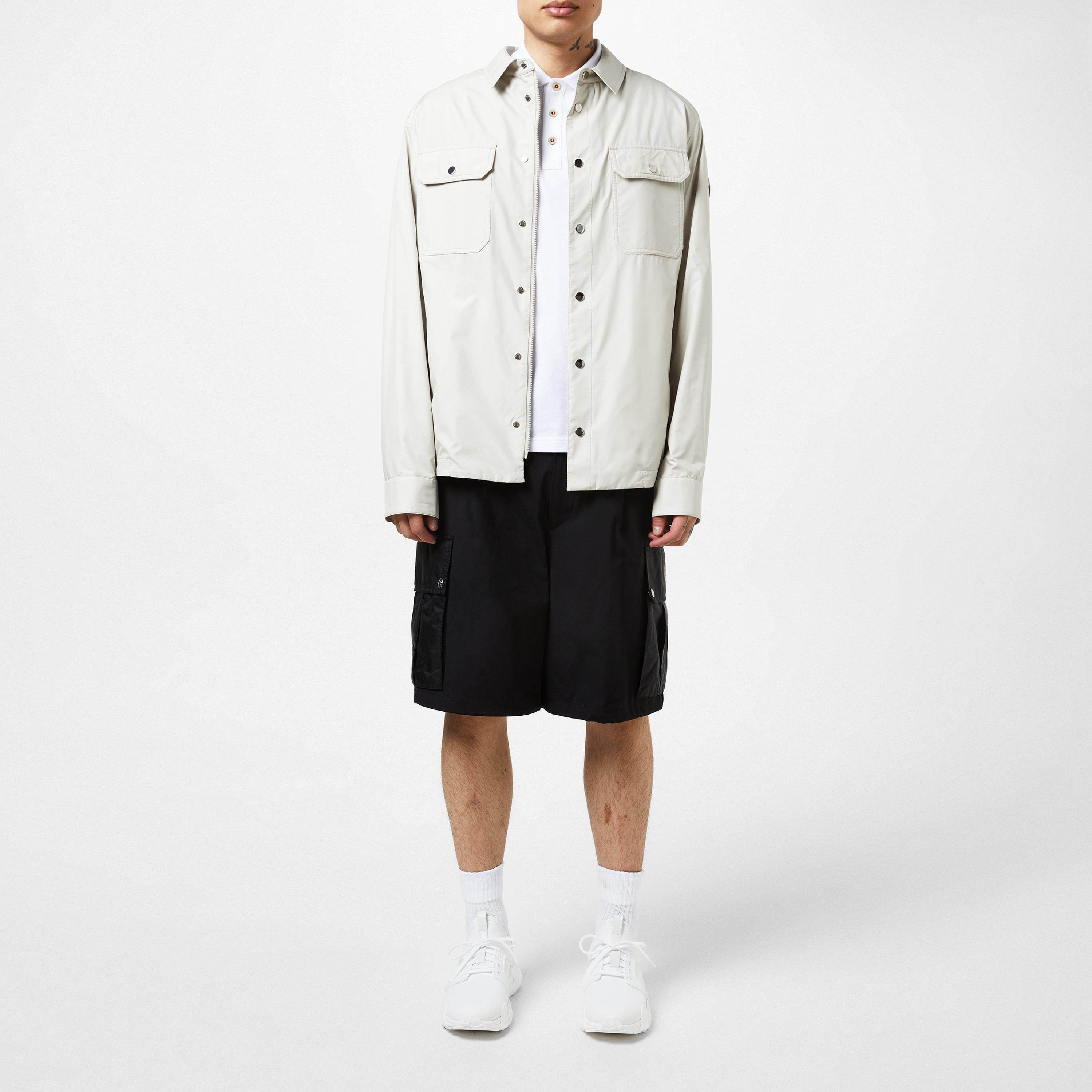 White 216 - Moncler - Men's Piz Water Resistant Long Sleeve Oversized Fit Rain Anorak - 4