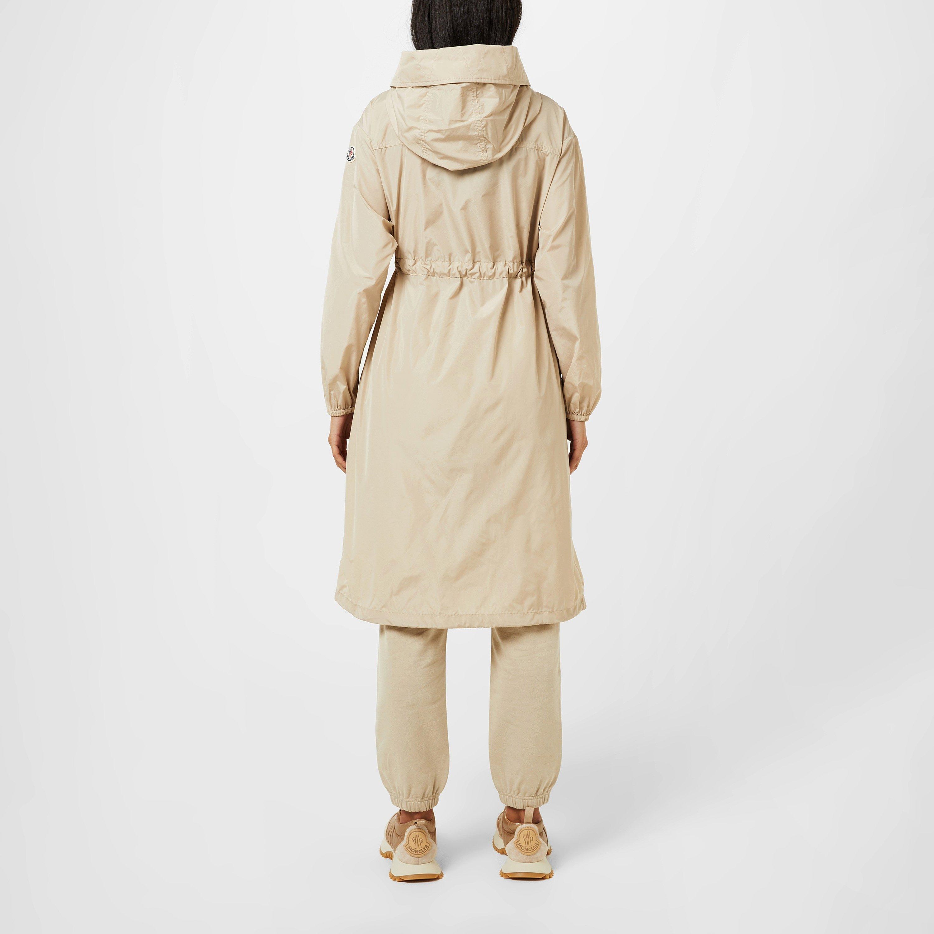 Beige 268 - Moncler - Women's Mantino Parka Hooded Long Oversized Fit Softshell Jacket - 3