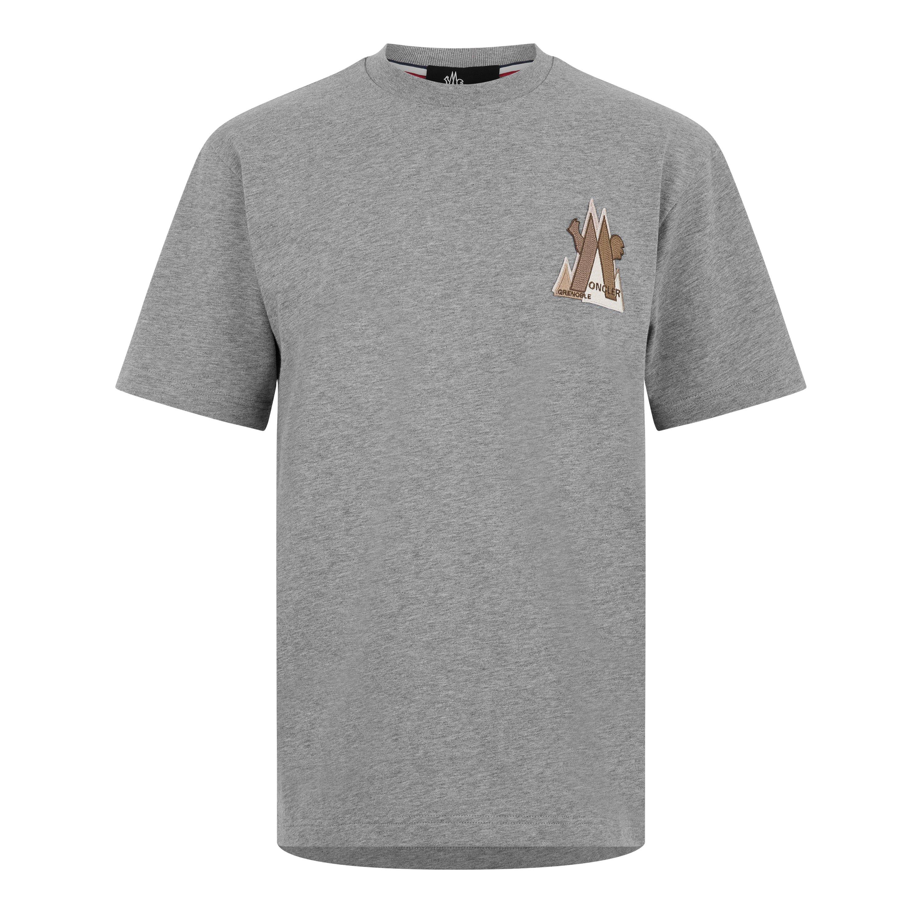 MONCLER グレー フランス国旗 Tシャツ M MONCLER グレー フランス国旗 Tシャツ M Moncler フロックロゴ T