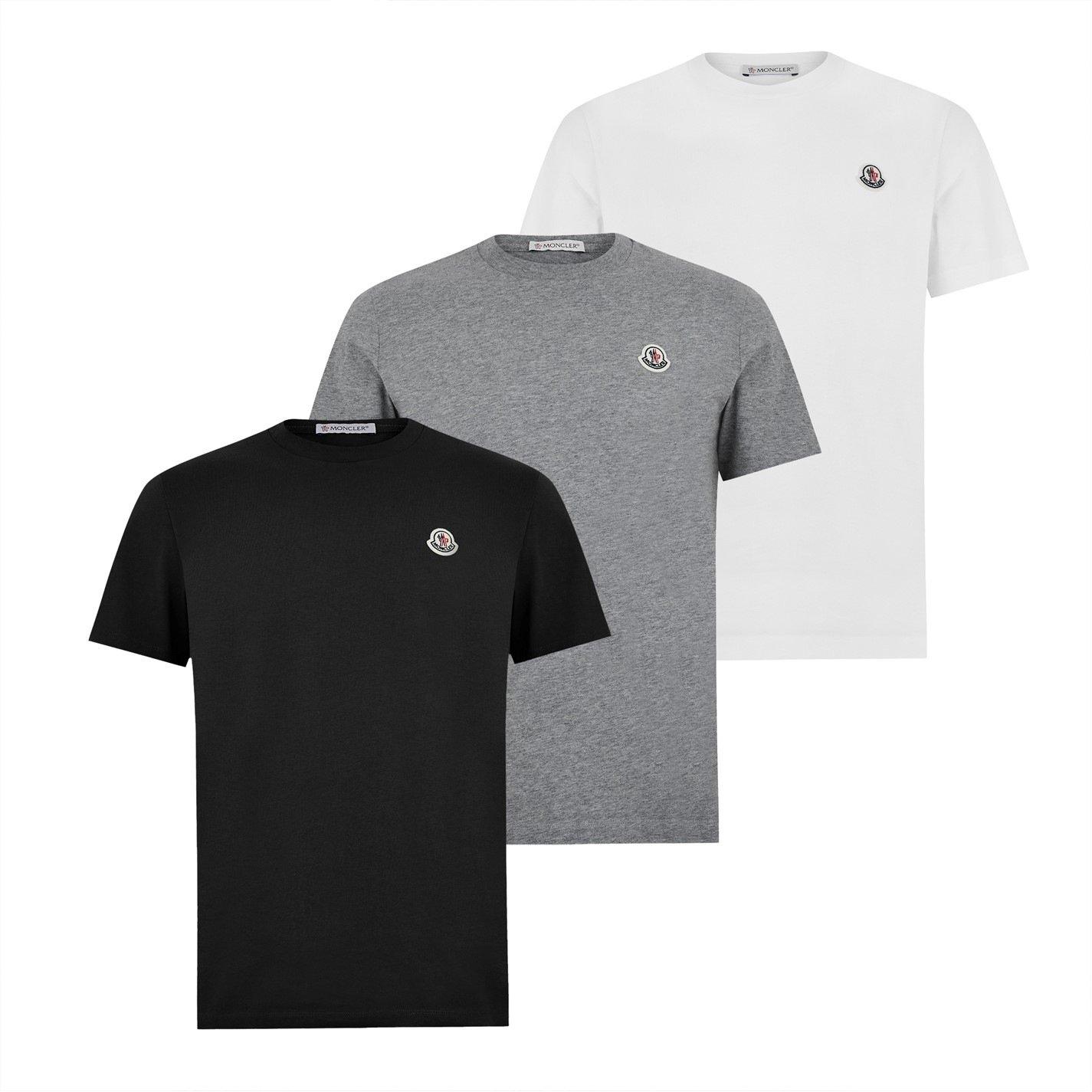 Moncler Men's Logo Cotton T-Shirts, 3-Pack | Cruise Fashion