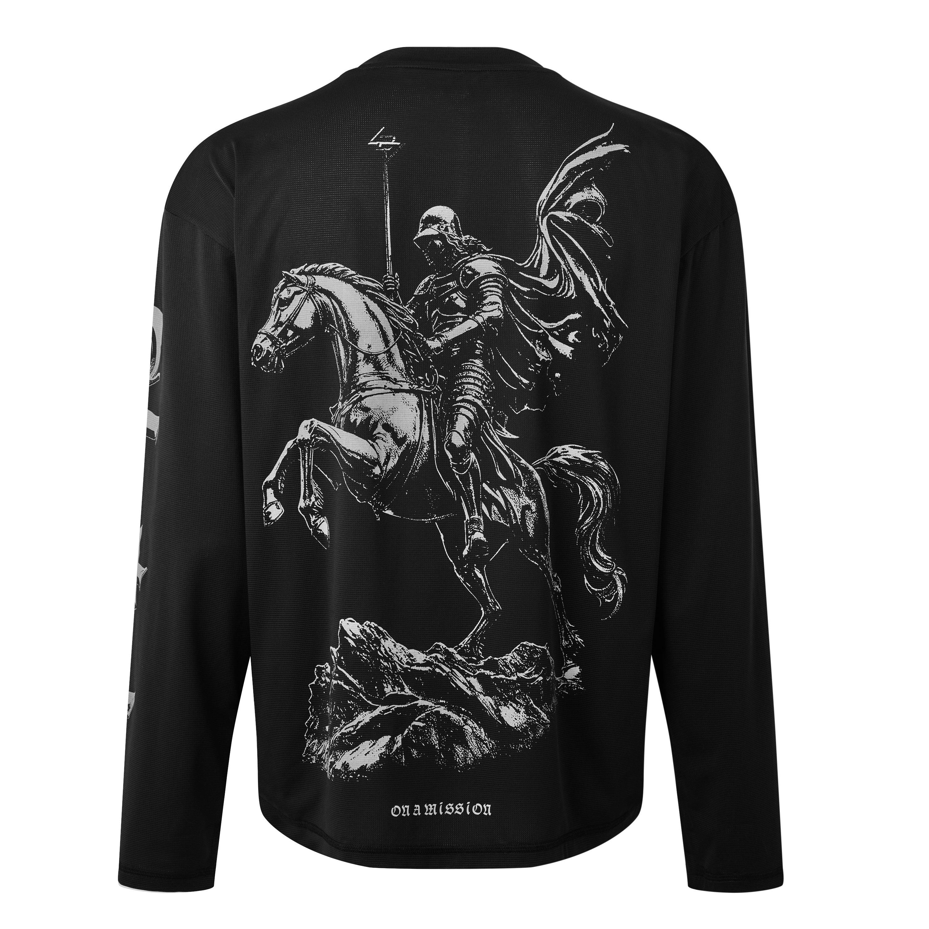 Jet Black - Represent 247 - R247 Knight LS Tee Sn64 - 2