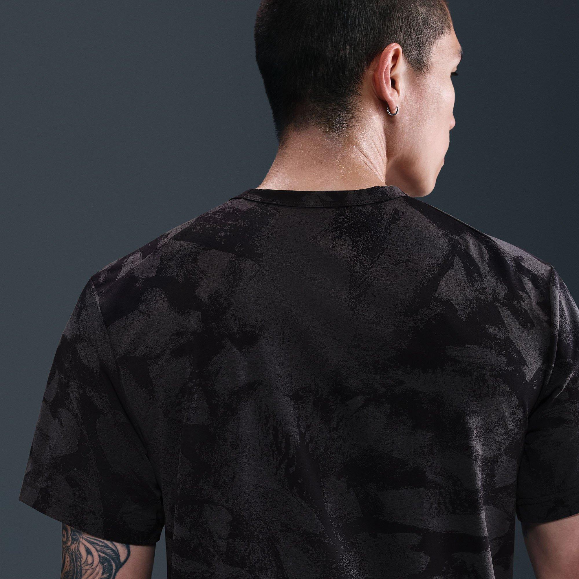 Black - Nike - Dri Fit Camo Mens Tee - 4